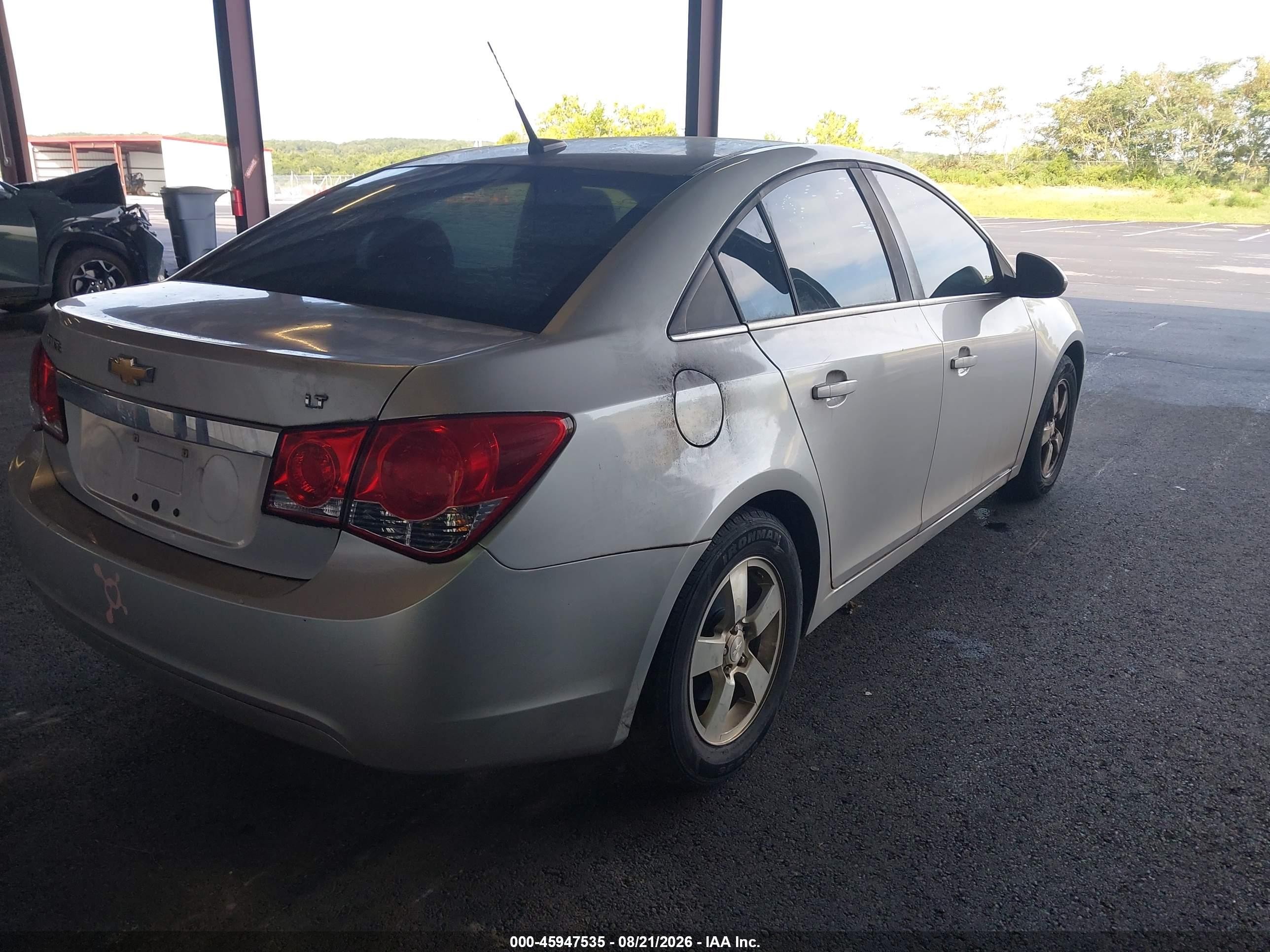 2014 Chevrolet Cruze 1lt Auto Silver vin: 1G1PC5SB2E7324771