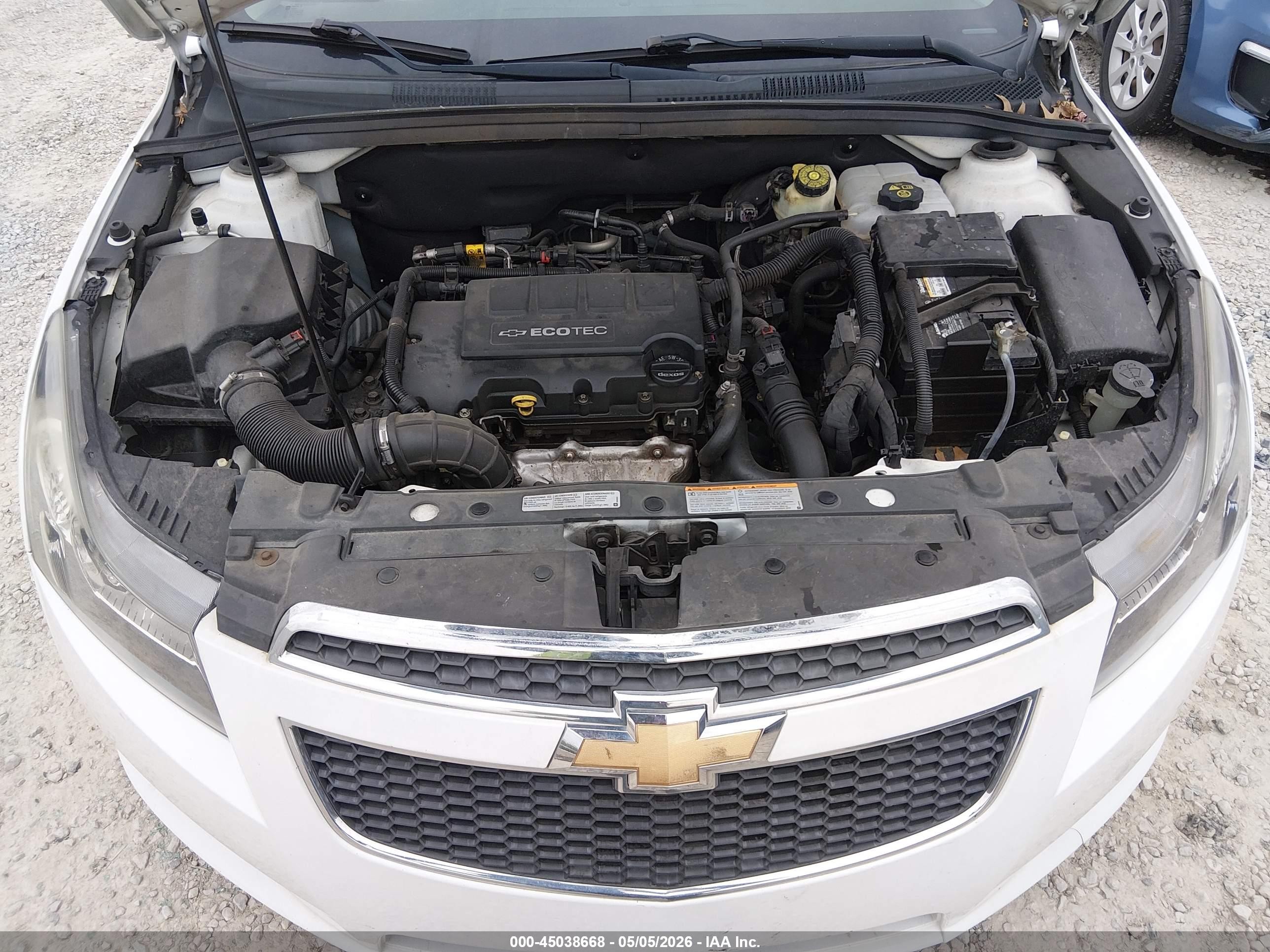 2014 Chevrolet Cruze 1lt Auto White vin: 1G1PC5SB2E7339237