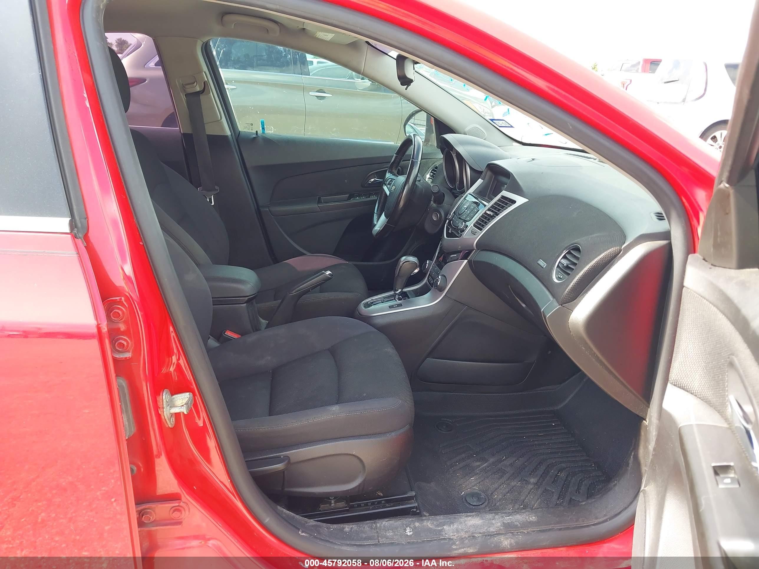 2014 Chevrolet Cruze 1lt Auto Red vin: 1G1PC5SB2E7362162