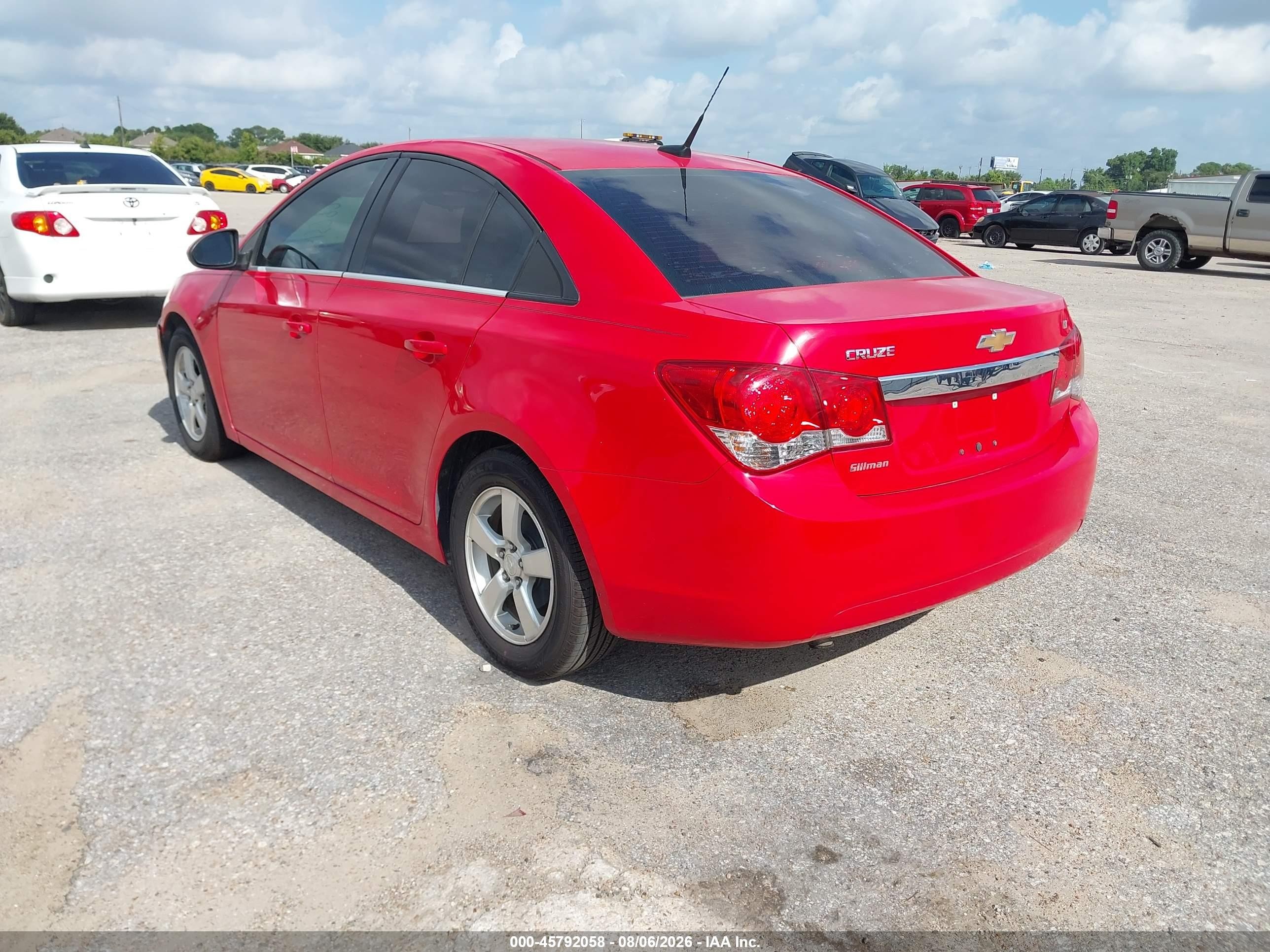 2014 Chevrolet Cruze 1lt Auto Red vin: 1G1PC5SB2E7362162