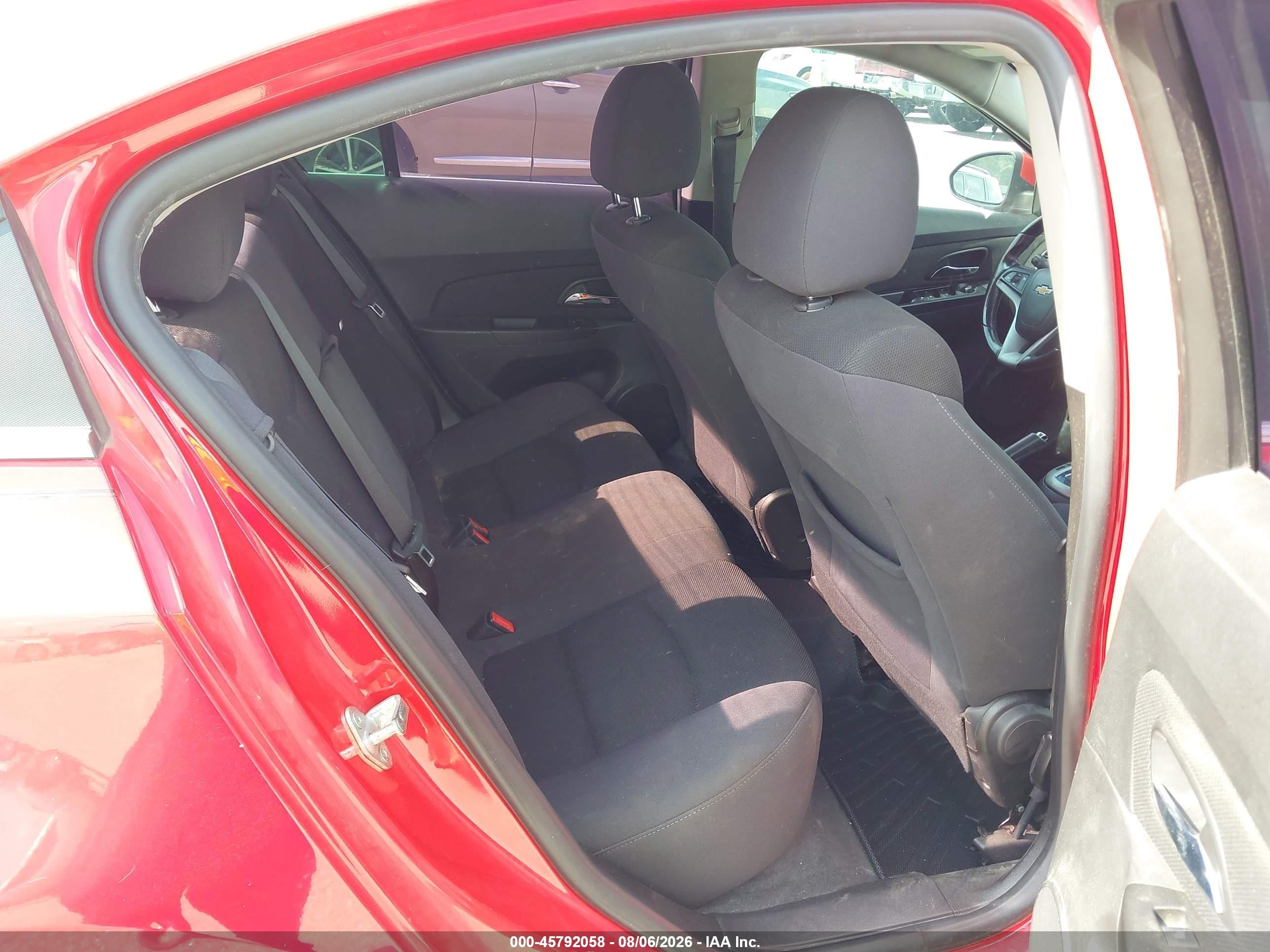 2014 Chevrolet Cruze 1lt Auto Red vin: 1G1PC5SB2E7362162