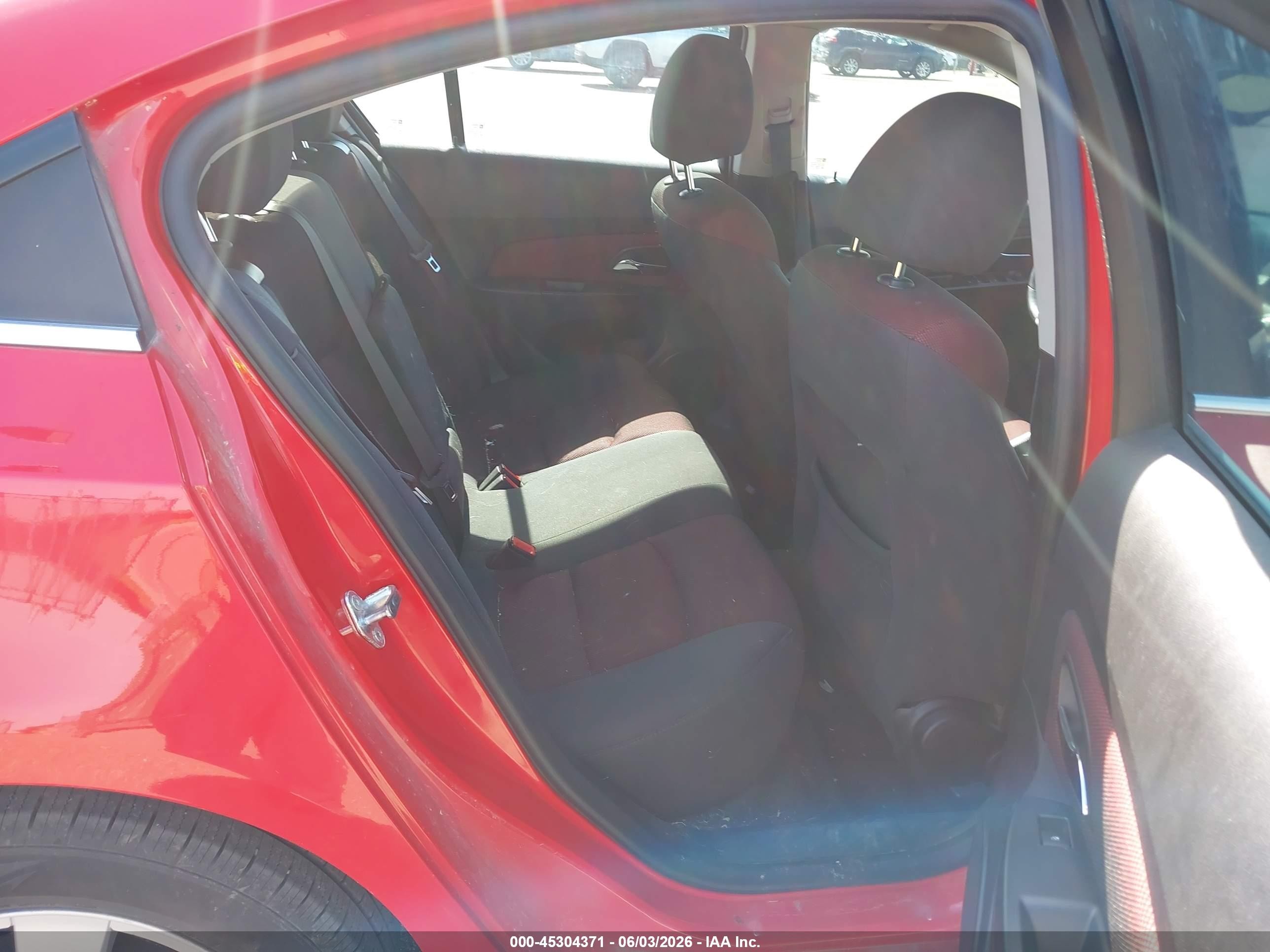 2014 Chevrolet Cruze 1lt Auto Red vin: 1G1PC5SB2E7379110