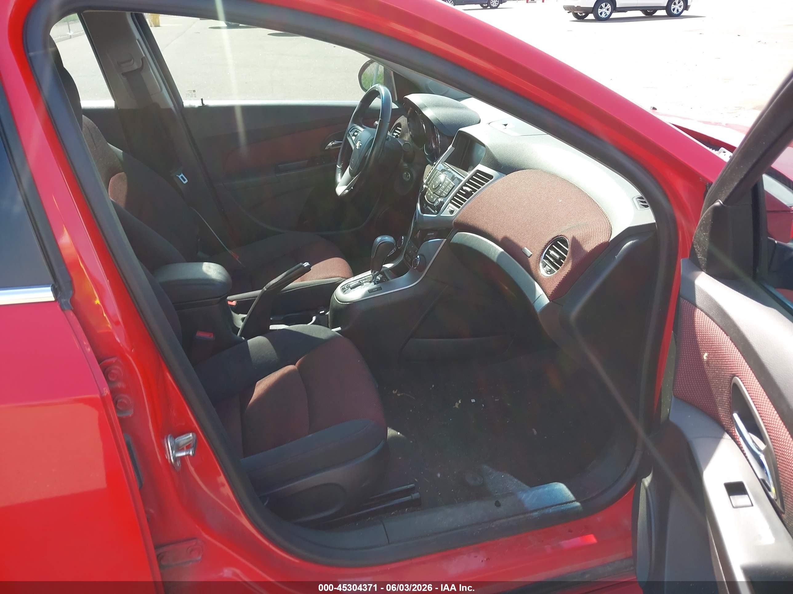 2014 Chevrolet Cruze 1lt Auto Red vin: 1G1PC5SB2E7379110