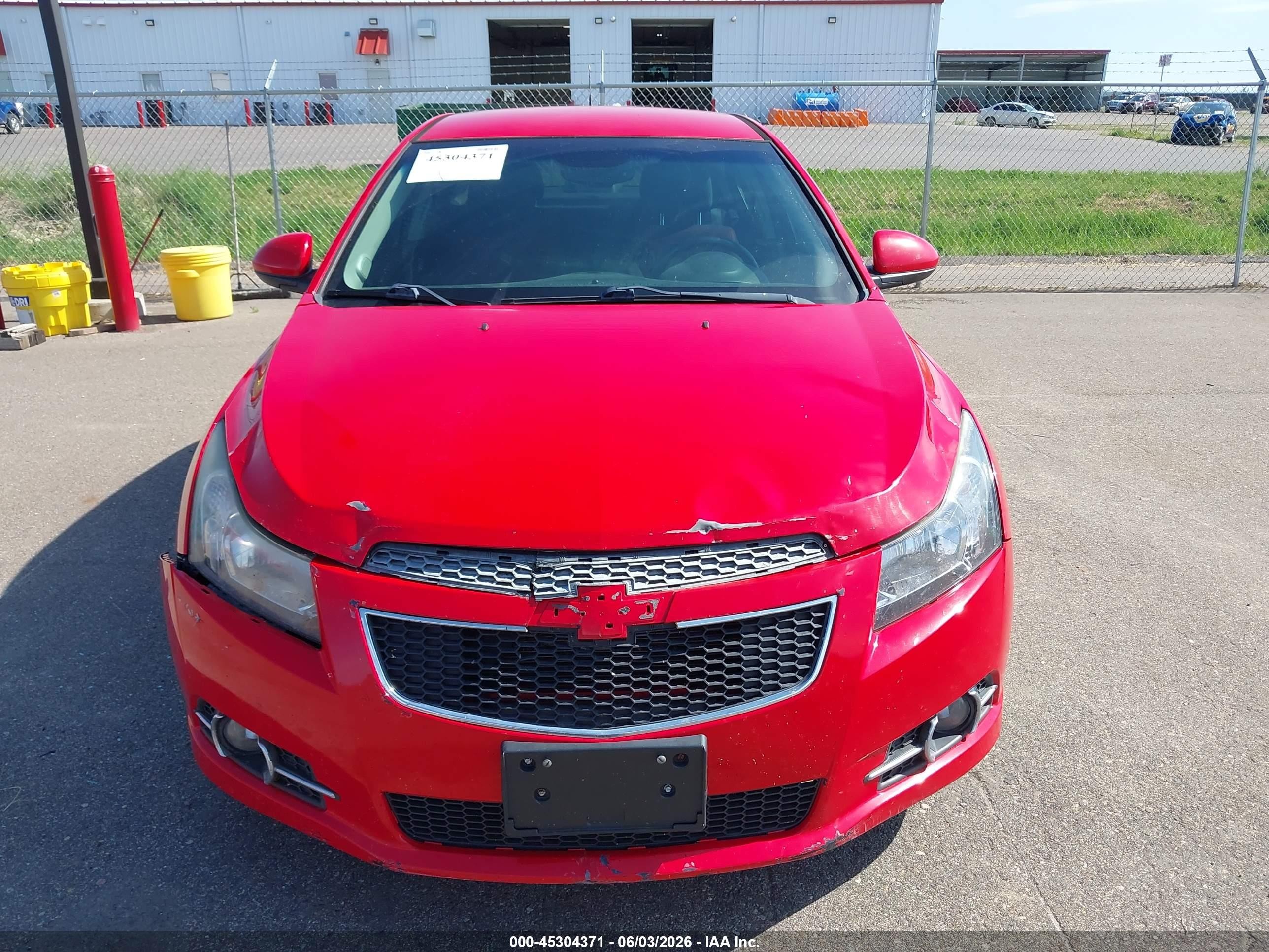 2014 Chevrolet Cruze 1lt Auto Red vin: 1G1PC5SB2E7379110