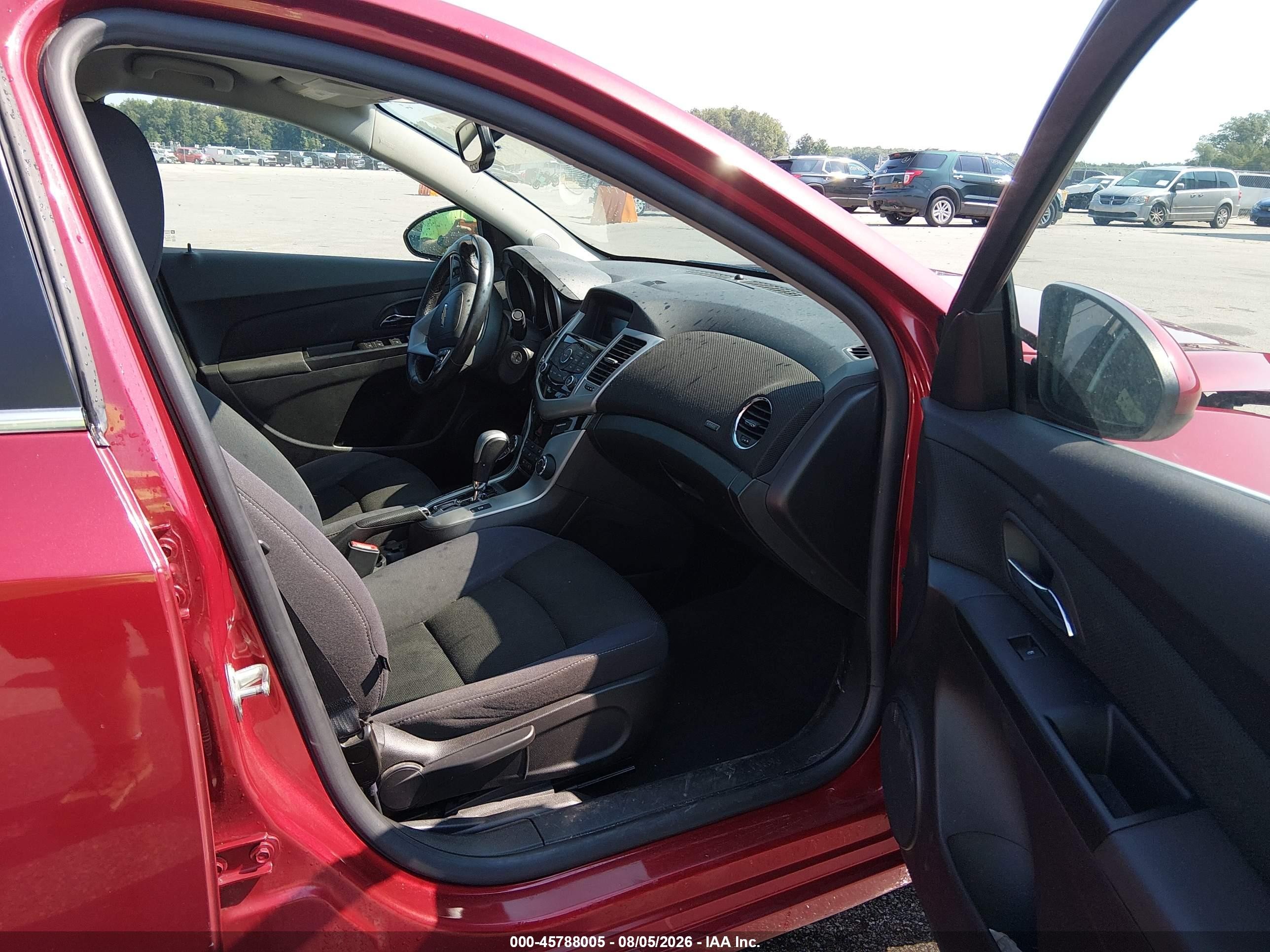 2014 Chevrolet Cruze 1lt Auto Red vin: 1G1PC5SB2E7405964