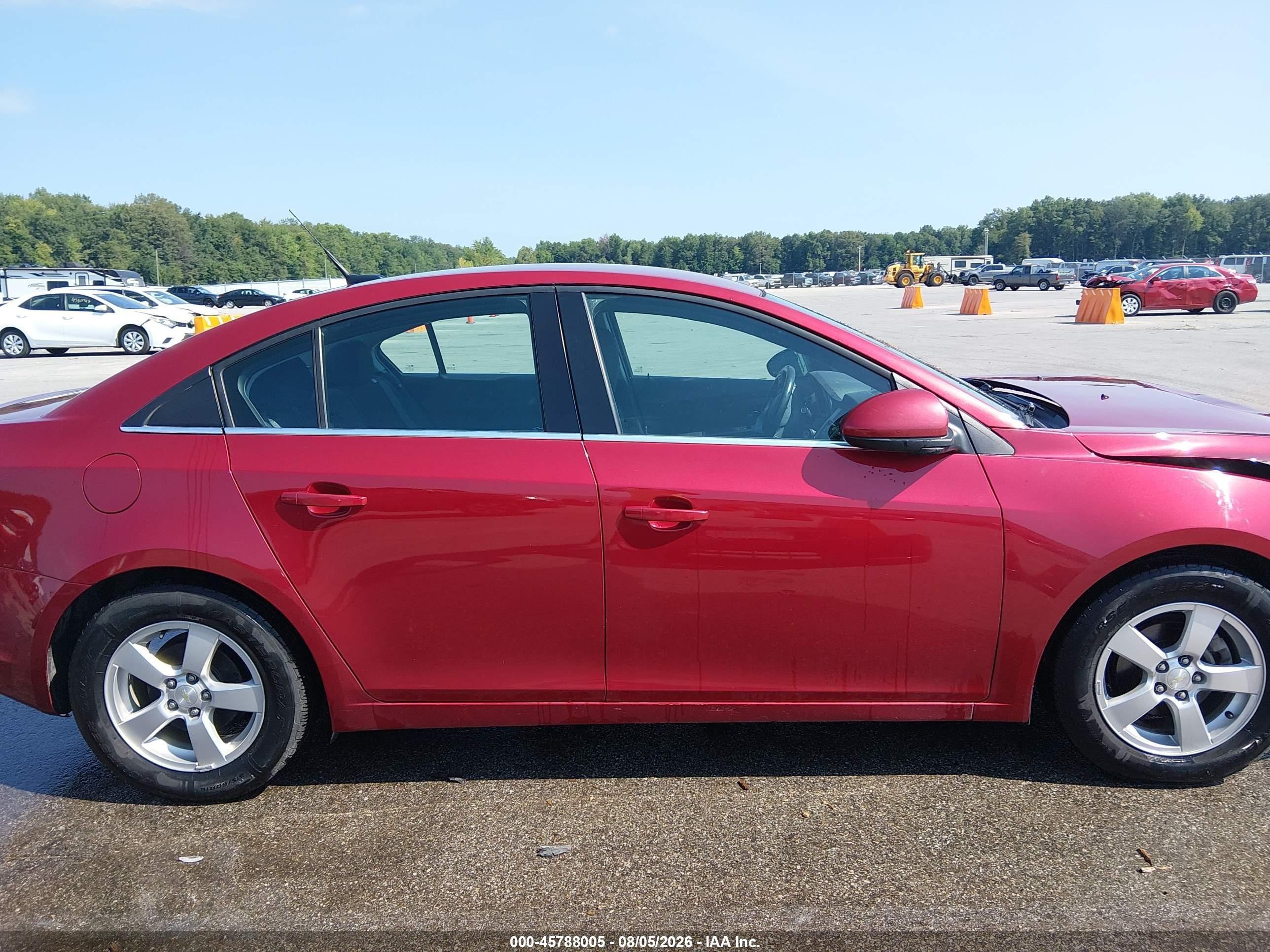 2014 Chevrolet Cruze 1lt Auto Red vin: 1G1PC5SB2E7405964