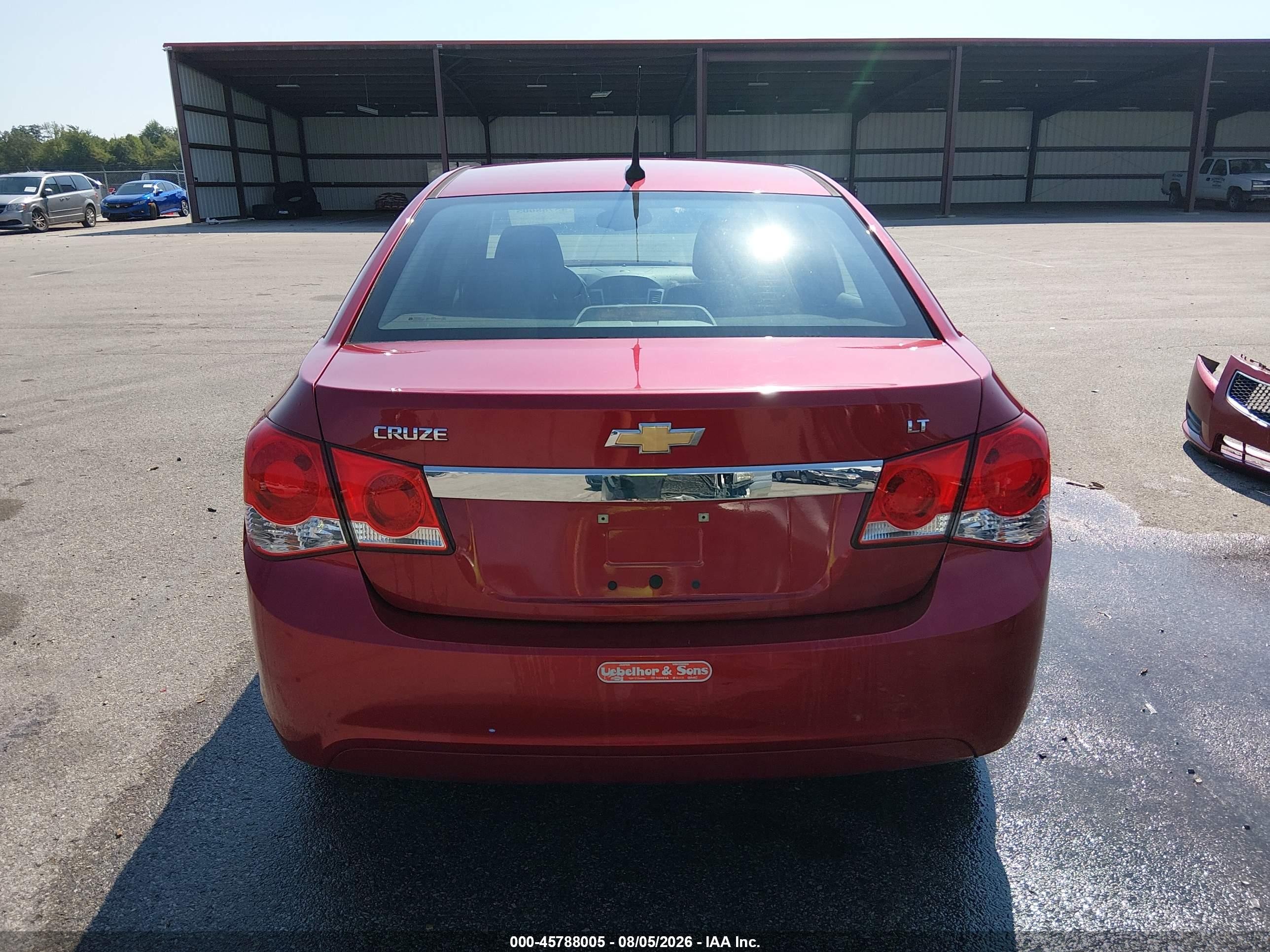 2014 Chevrolet Cruze 1lt Auto Red vin: 1G1PC5SB2E7405964