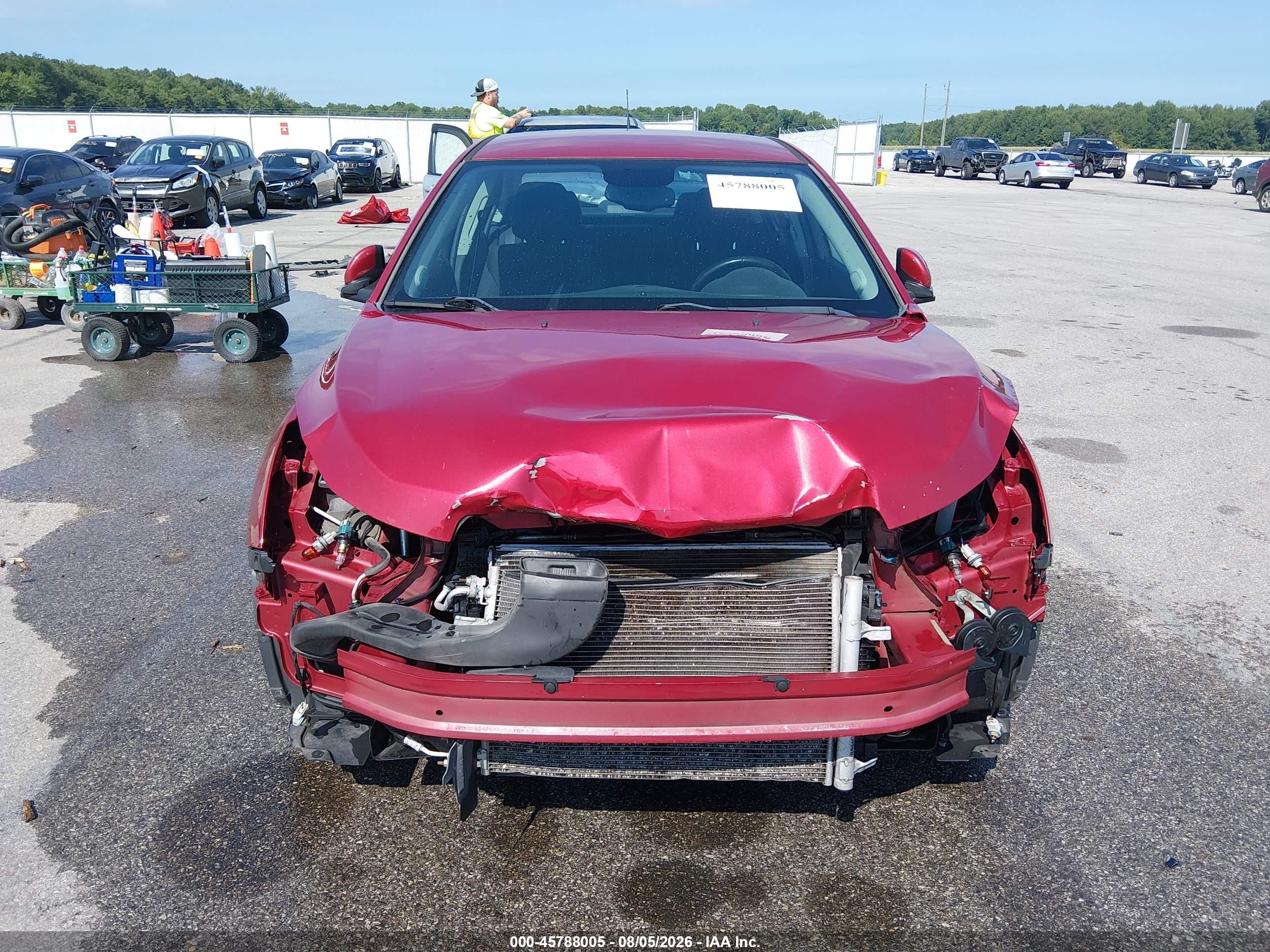 2014 Chevrolet Cruze 1lt Auto Red vin: 1G1PC5SB2E7405964
