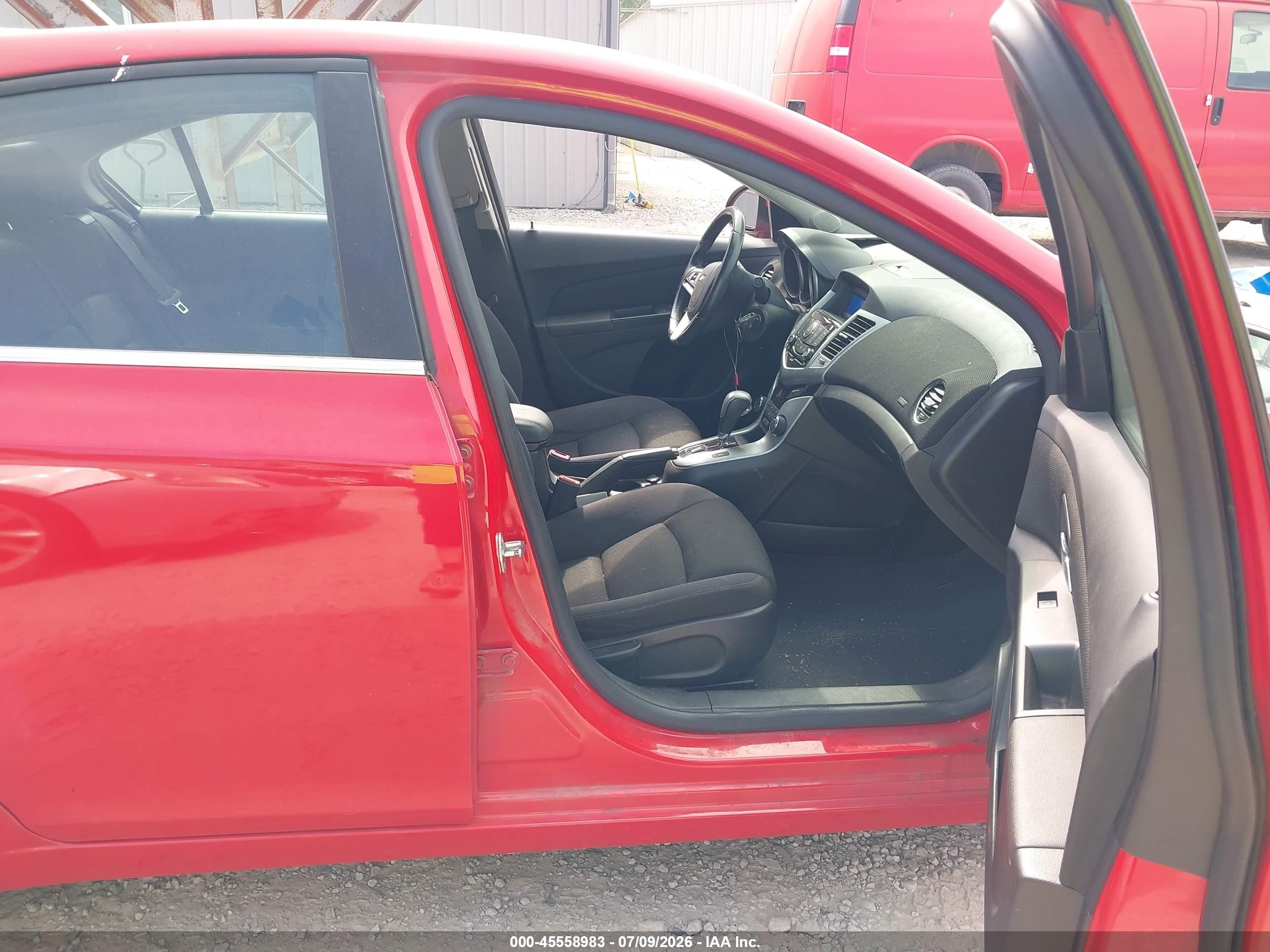 2014 Chevrolet Cruze 1lt Auto Red vin: 1G1PC5SB2E7406614