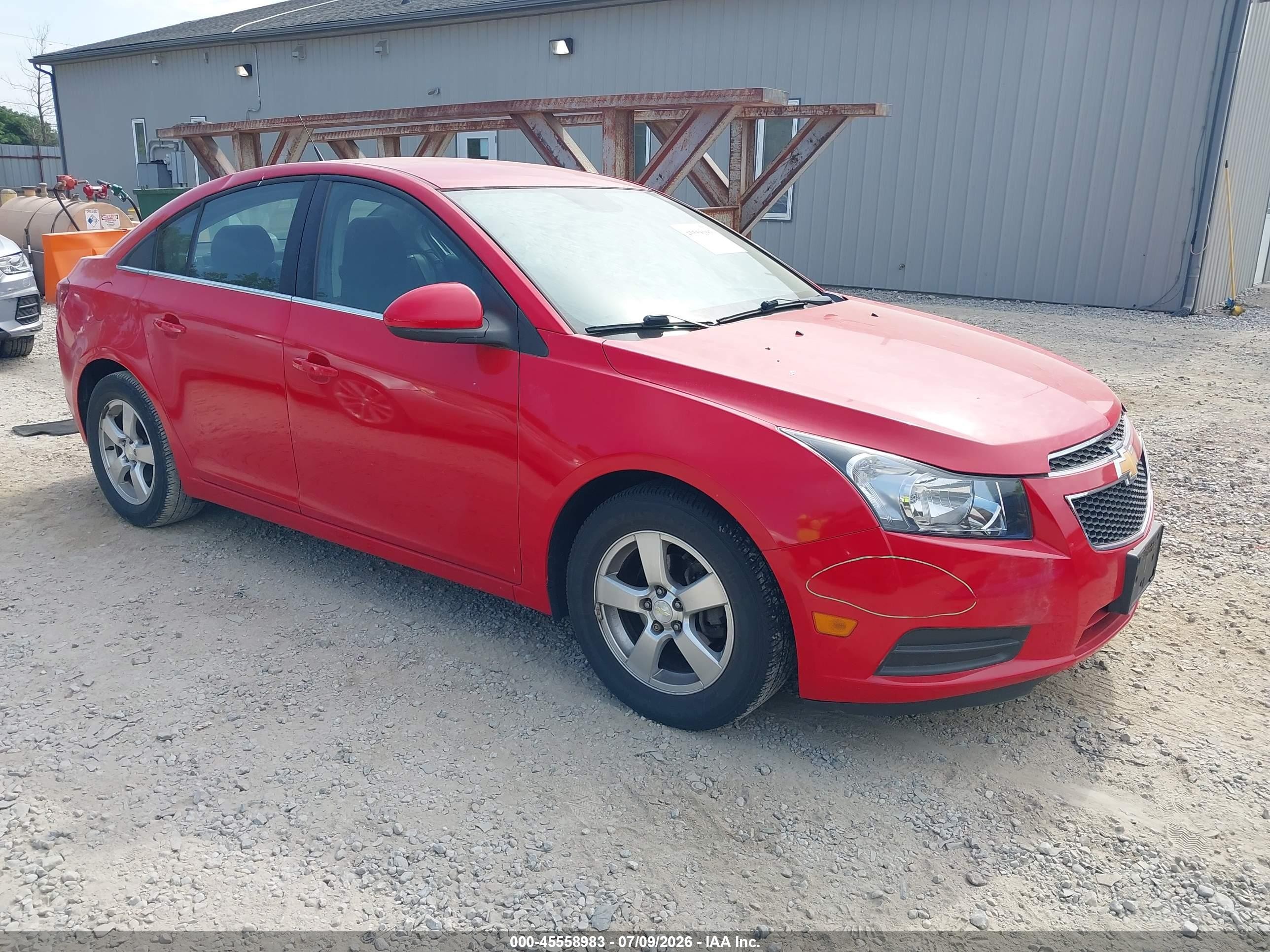 2014 Chevrolet Cruze 1lt Auto Red vin: 1G1PC5SB2E7406614
