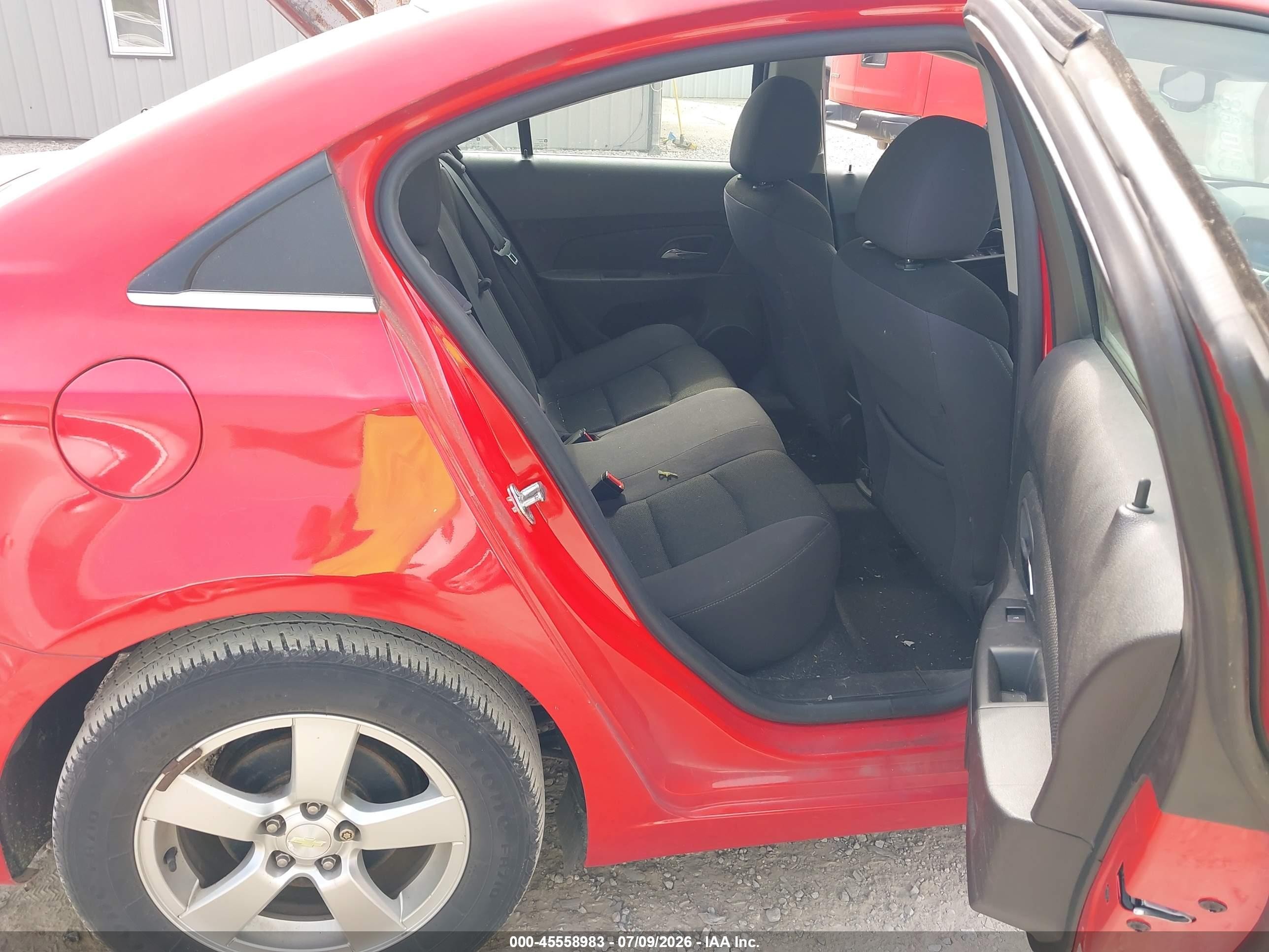2014 Chevrolet Cruze 1lt Auto Red vin: 1G1PC5SB2E7406614