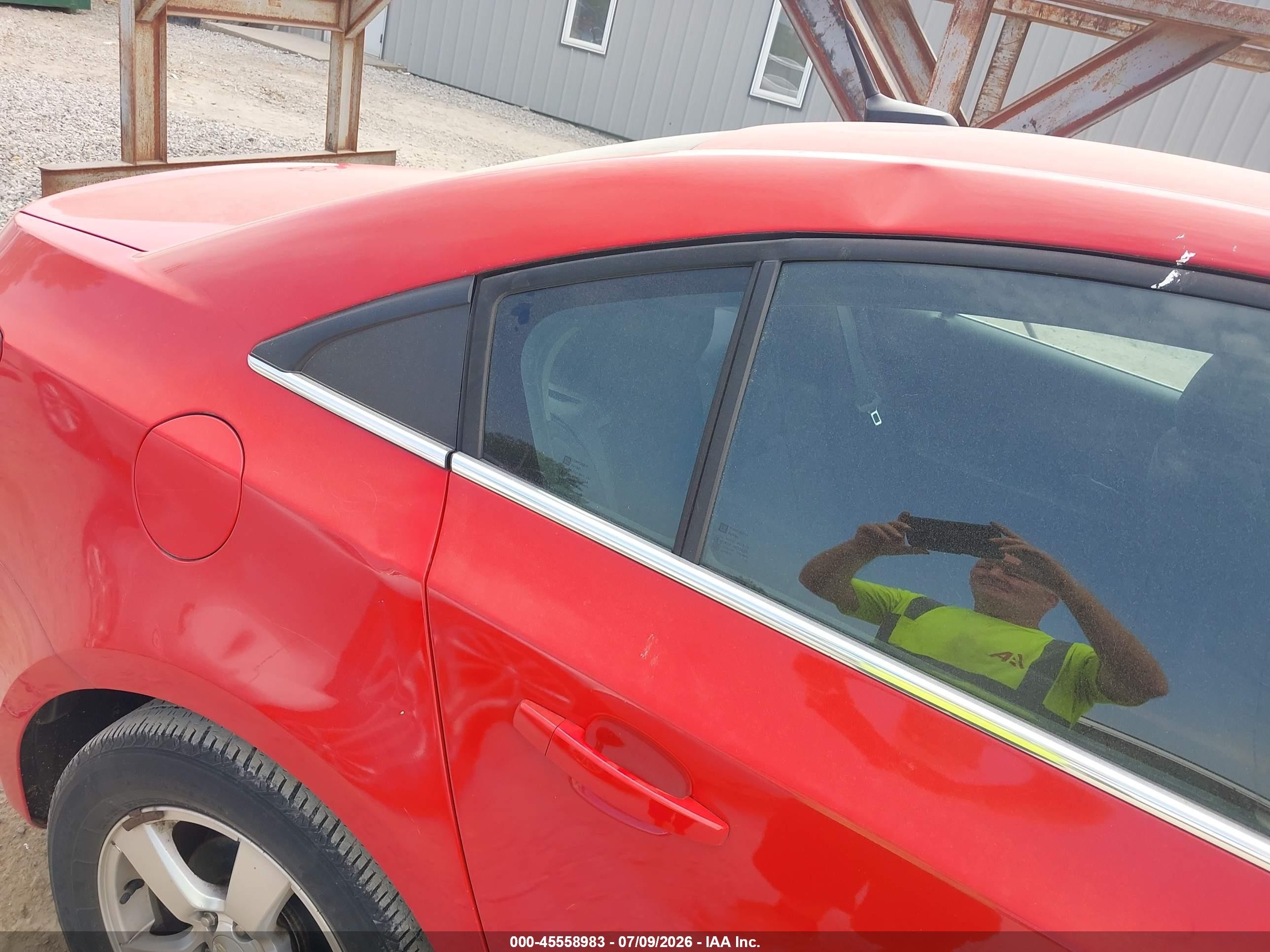 2014 Chevrolet Cruze 1lt Auto Red vin: 1G1PC5SB2E7406614