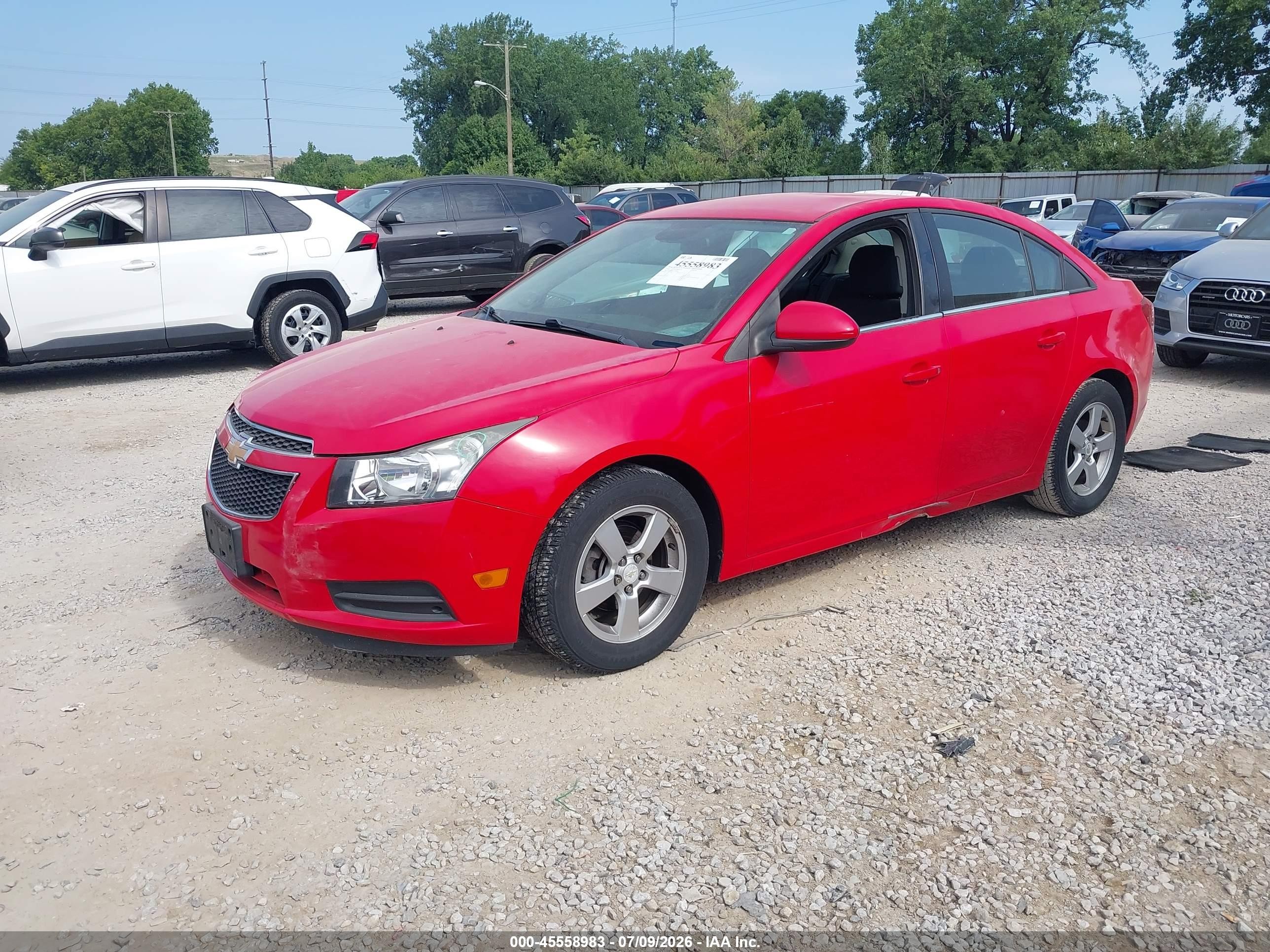 2014 Chevrolet Cruze 1lt Auto Red vin: 1G1PC5SB2E7406614
