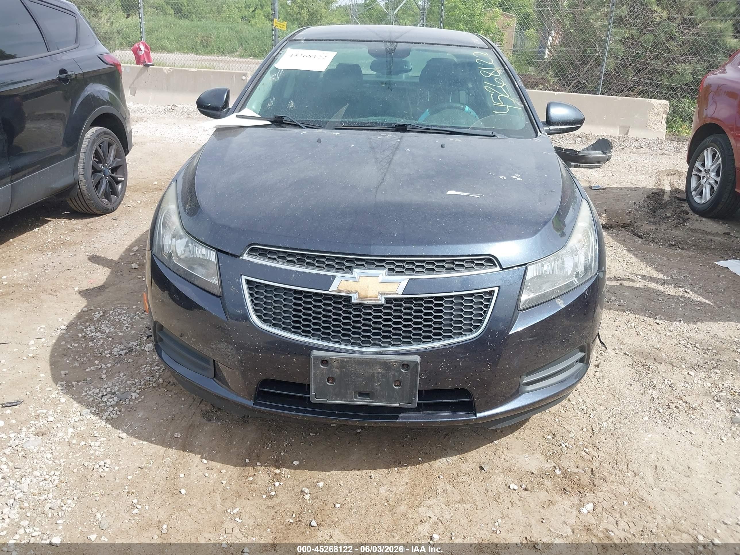 2014 Chevrolet Cruze 1lt Auto Blue vin: 1G1PC5SB2E7414745