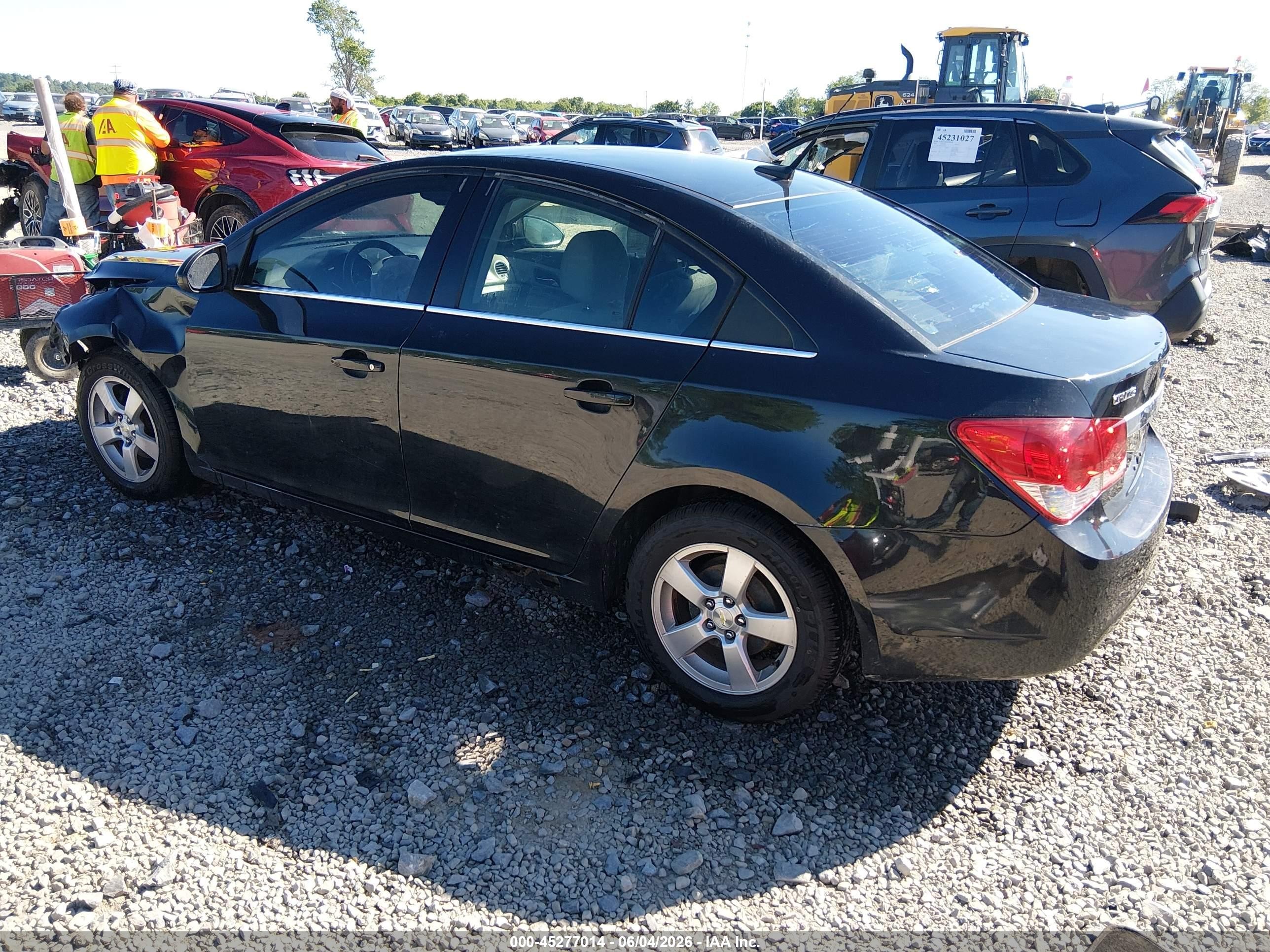 2014 Chevrolet Cruze 1lt Auto Black vin: 1G1PC5SB2E7477490
