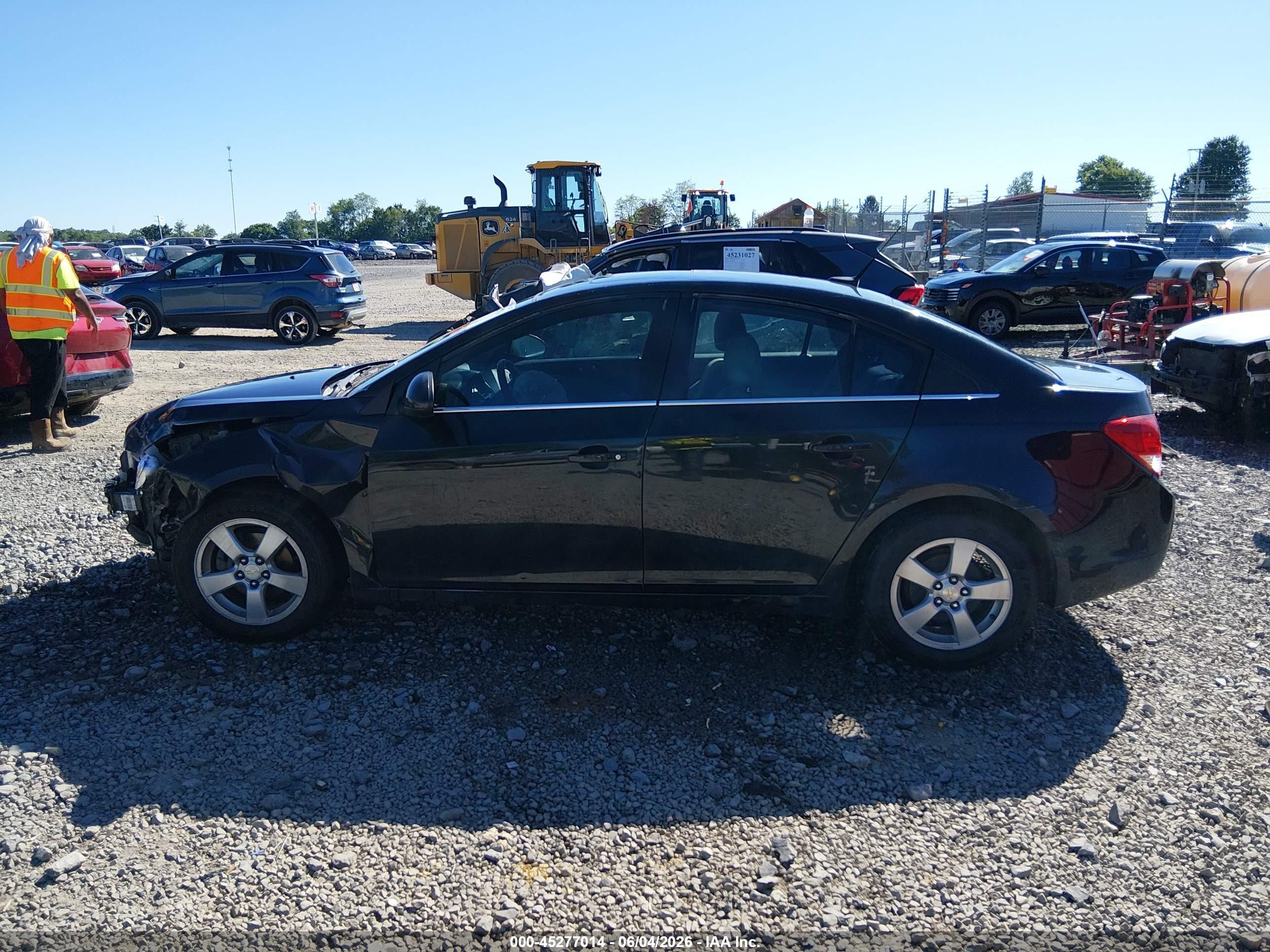 2014 Chevrolet Cruze 1lt Auto Black vin: 1G1PC5SB2E7477490