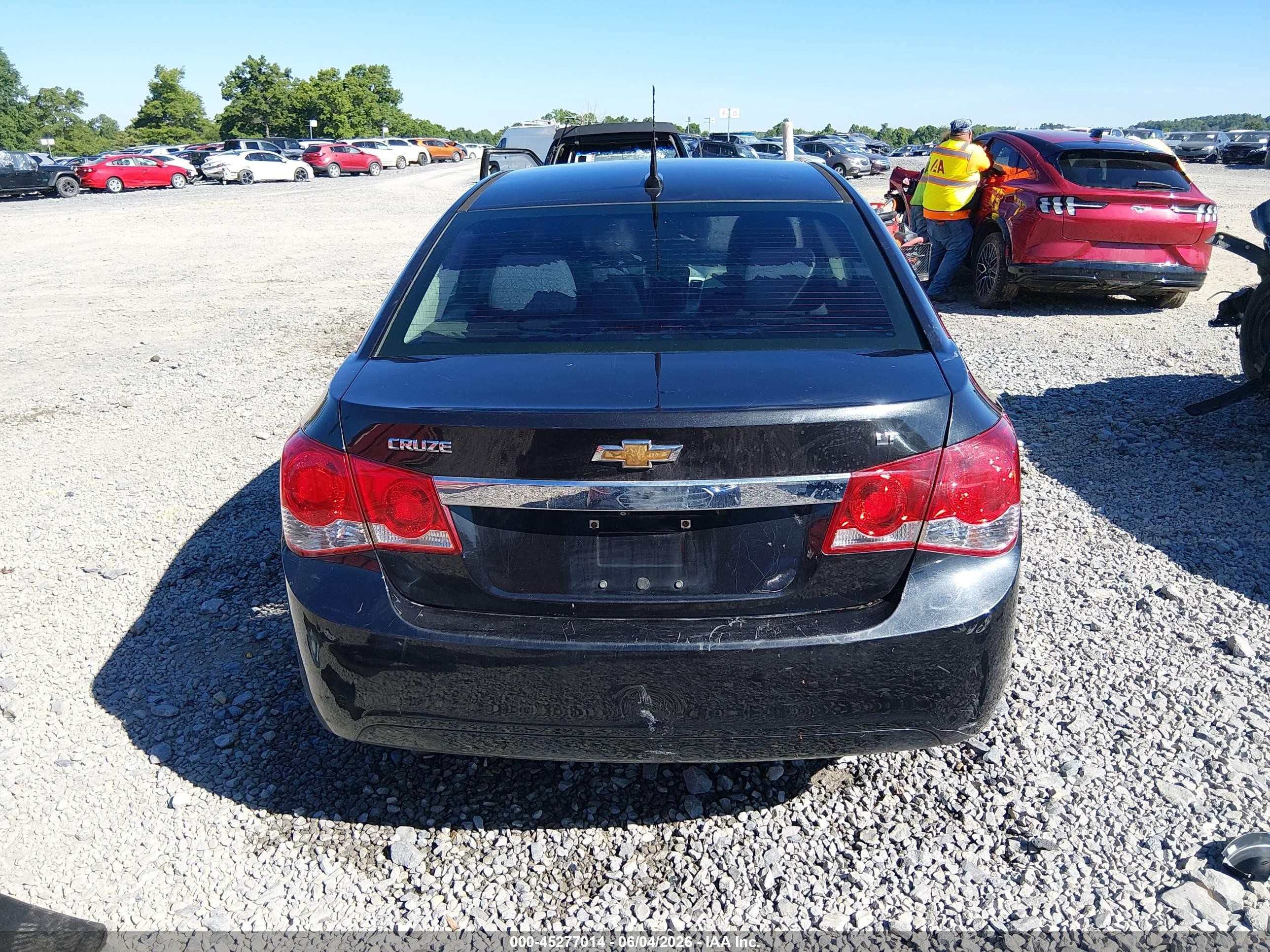 2014 Chevrolet Cruze 1lt Auto Black vin: 1G1PC5SB2E7477490