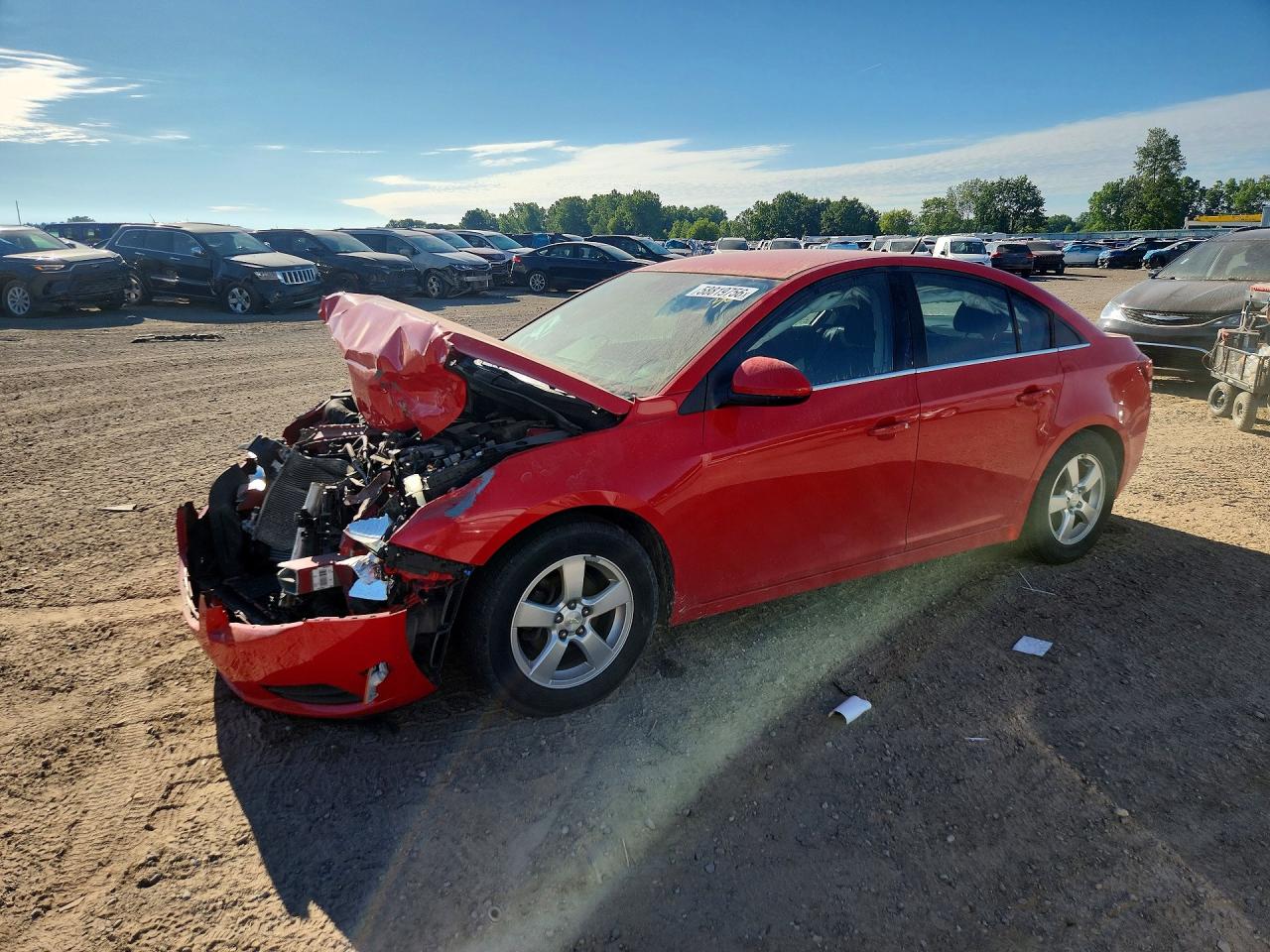 2014 Chevrolet Cruze Lt Red vin: 1G1PC5SB2E7485900