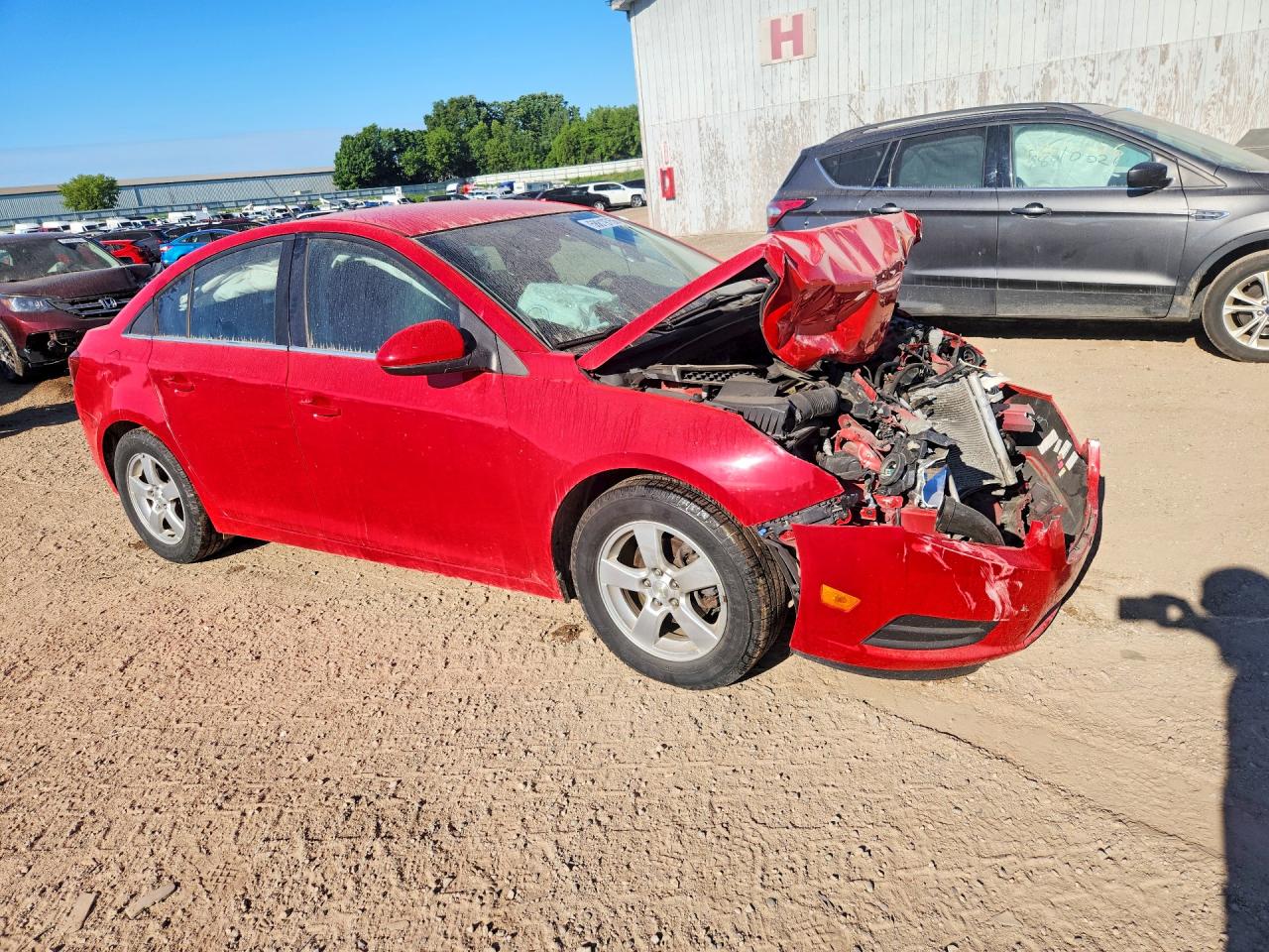 2014 Chevrolet Cruze Lt Red vin: 1G1PC5SB2E7485900