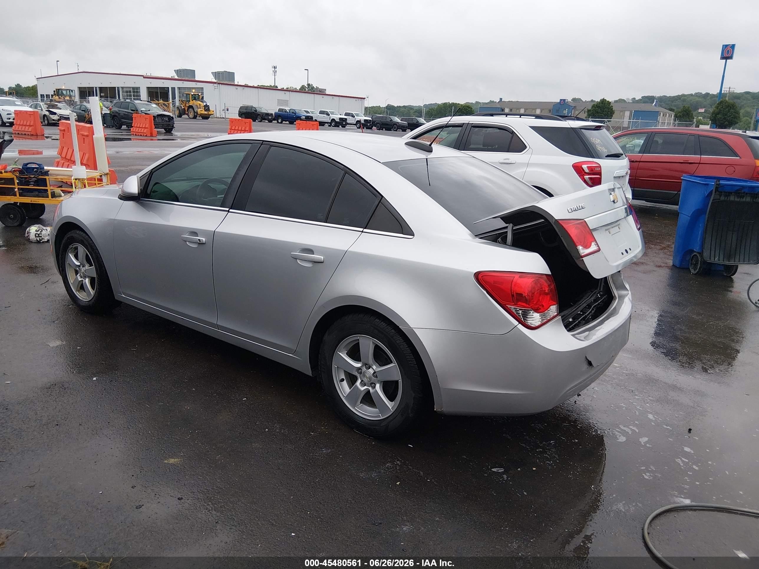 2015 Chevrolet Cruze 1lt Auto Silver vin: 1G1PC5SB2F7124927