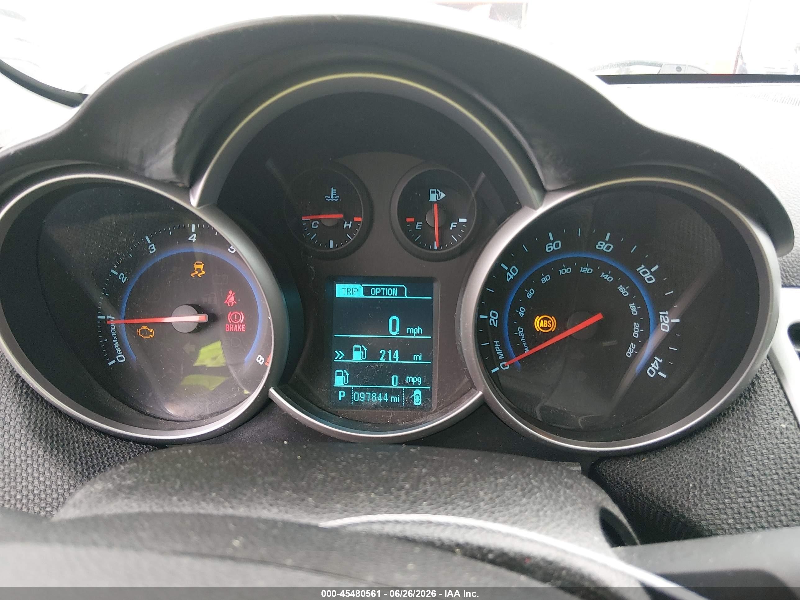 2015 Chevrolet Cruze 1lt Auto Silver vin: 1G1PC5SB2F7124927