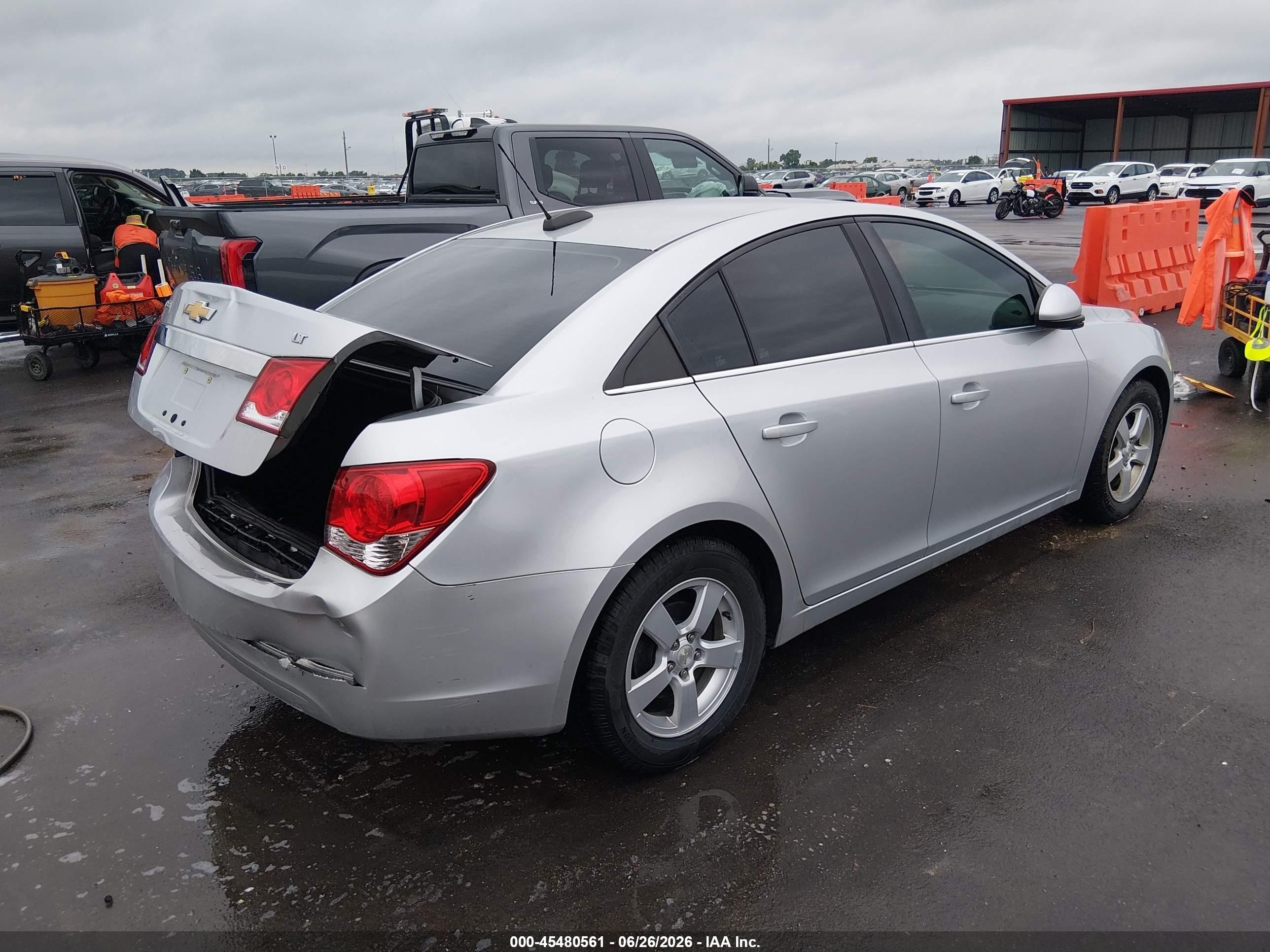 2015 Chevrolet Cruze 1lt Auto Silver vin: 1G1PC5SB2F7124927