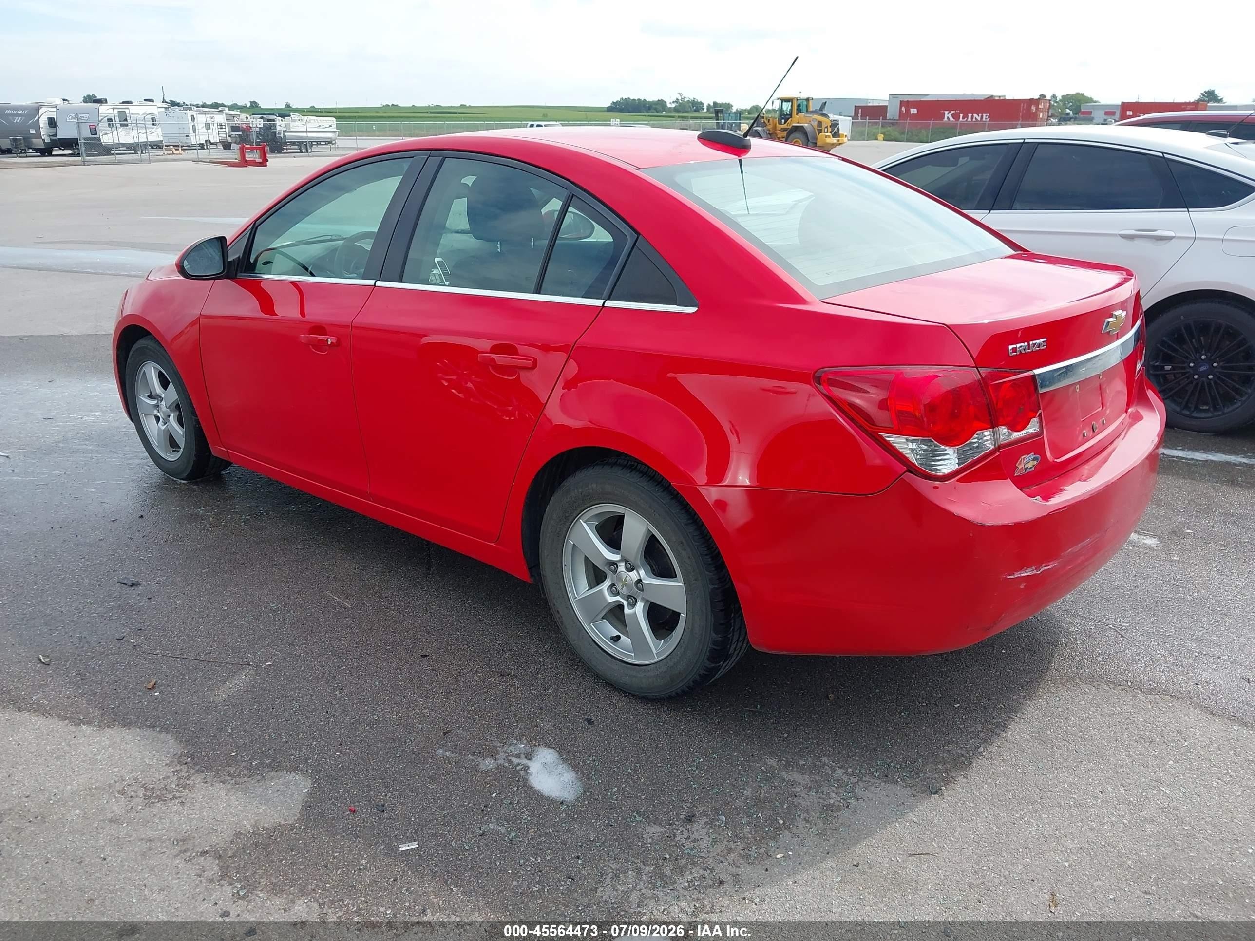 2015 Chevrolet Cruze 1lt Auto Красный vin: 1G1PC5SB2F7134163