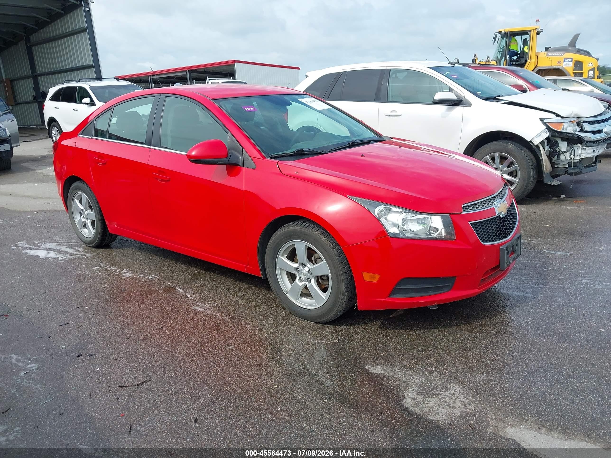 2015 Chevrolet Cruze 1lt Auto Red vin: 1G1PC5SB2F7134163