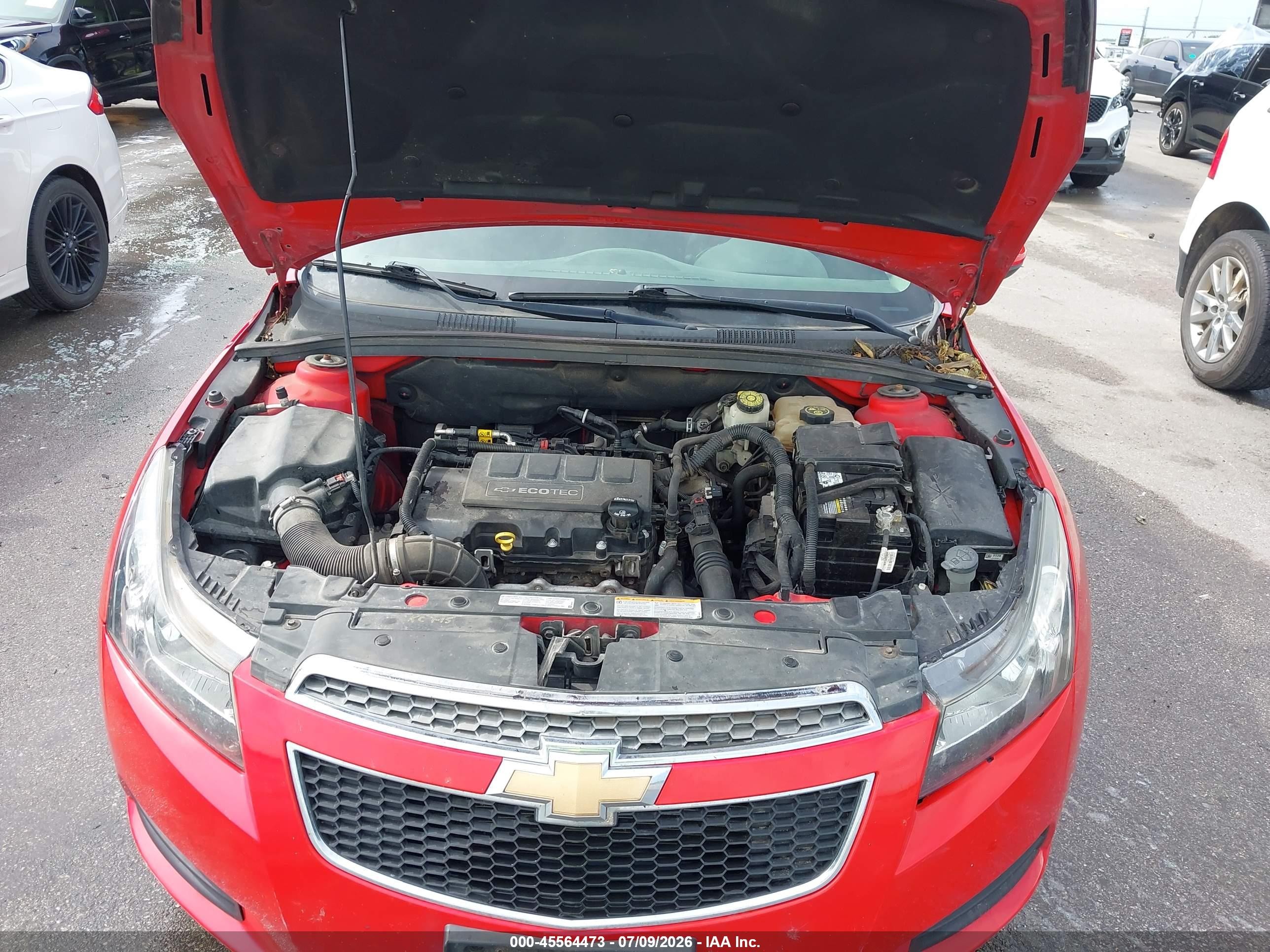 2015 Chevrolet Cruze 1lt Auto Красный vin: 1G1PC5SB2F7134163
