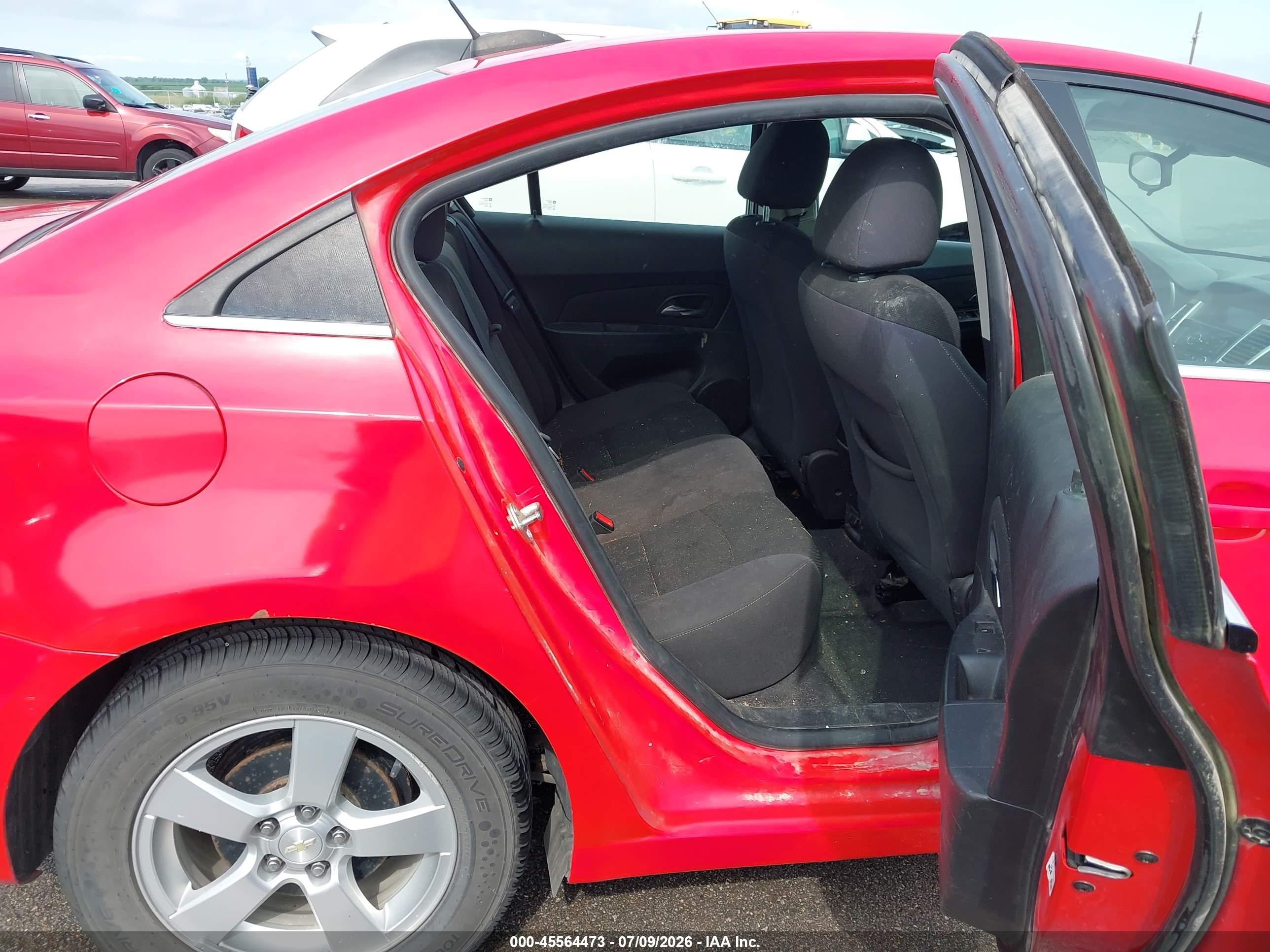 2015 Chevrolet Cruze 1lt Auto Красный vin: 1G1PC5SB2F7134163
