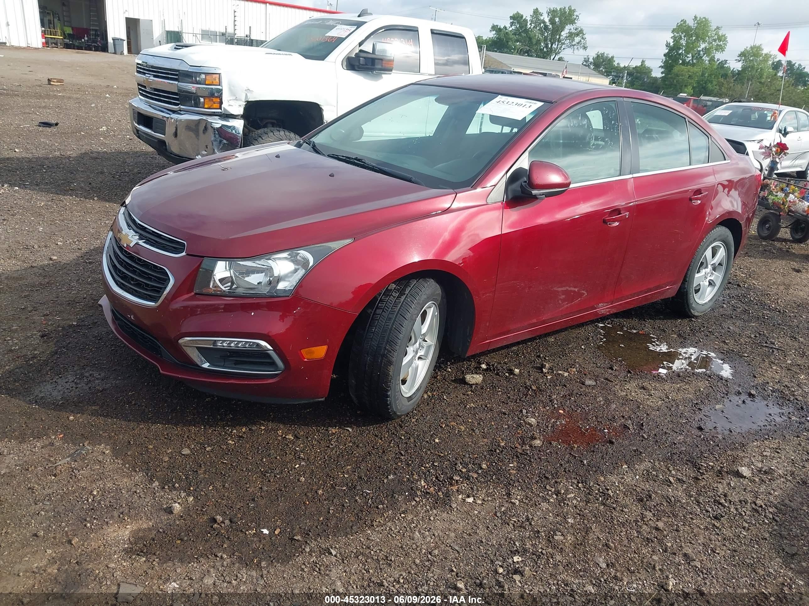 2015 Chevrolet Cruze 1lt Auto Темно-бордовый vin: 1G1PC5SB2F7134955