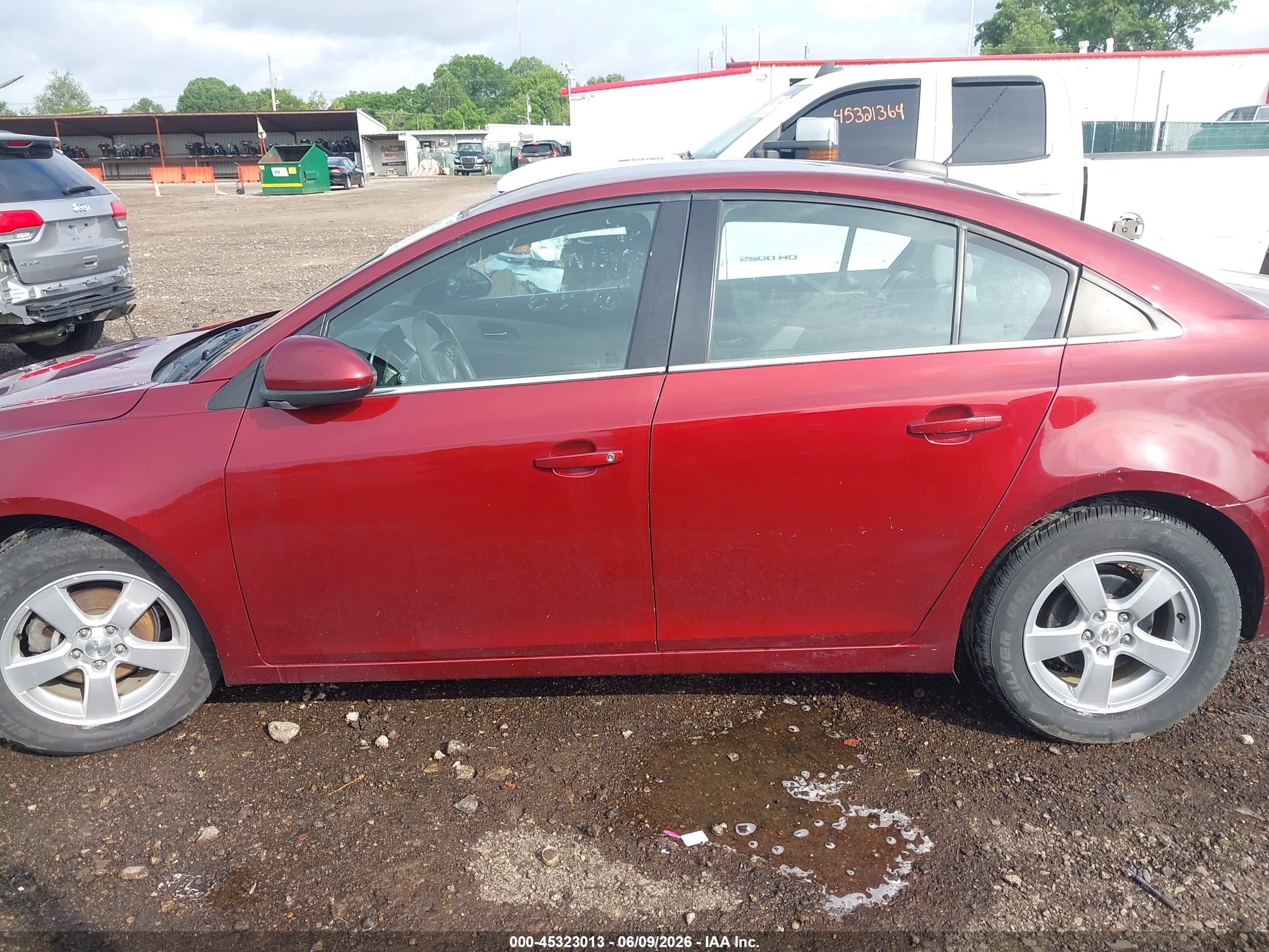 2015 Chevrolet Cruze 1lt Auto Темно-бордовый vin: 1G1PC5SB2F7134955