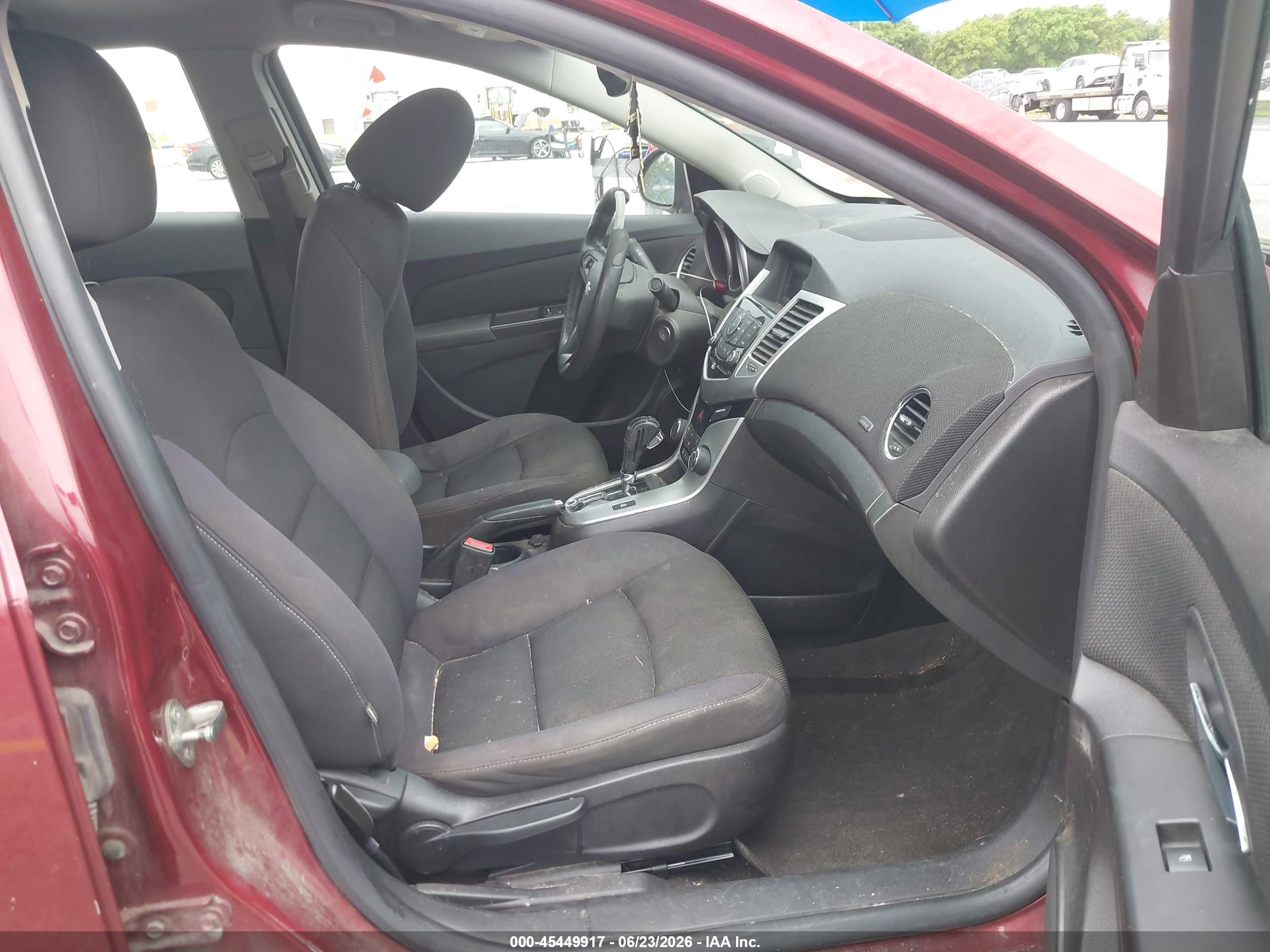 2015 Chevrolet Cruze 1lt Auto Красный vin: 1G1PC5SB2F7146524