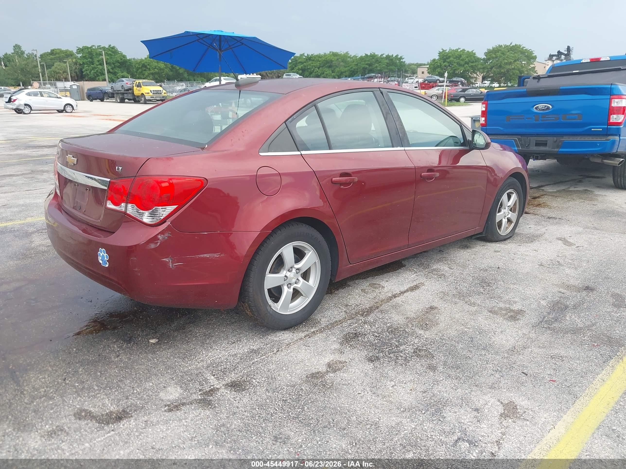 2015 Chevrolet Cruze 1lt Auto Красный vin: 1G1PC5SB2F7146524