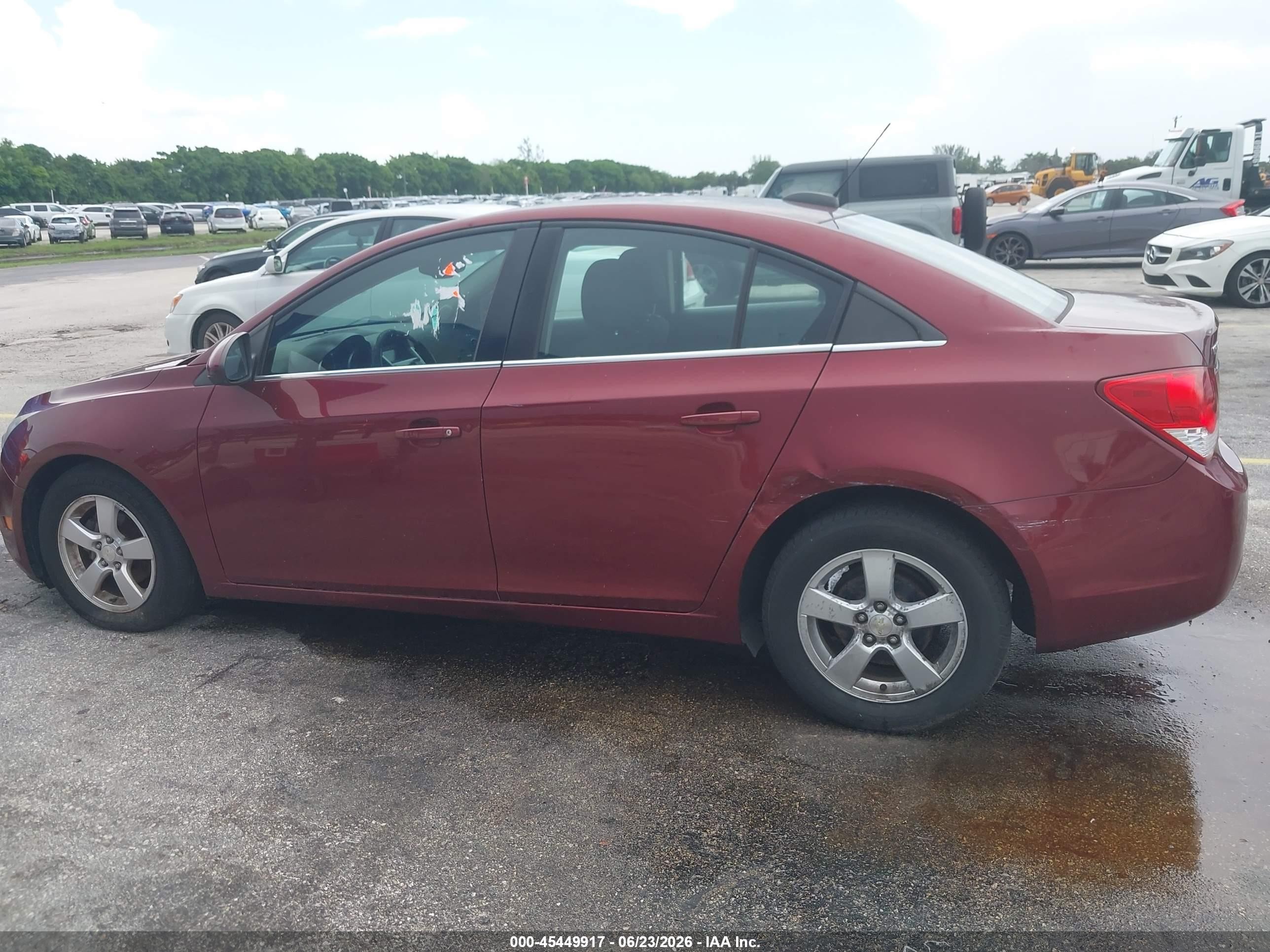 2015 Chevrolet Cruze 1lt Auto Красный vin: 1G1PC5SB2F7146524