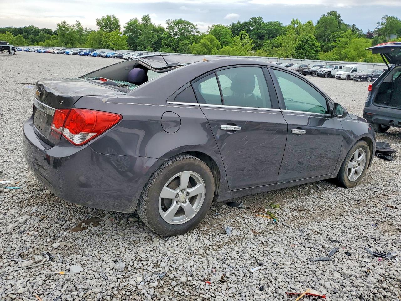 2015 Chevrolet Cruze Lt Gray vin: 1G1PC5SB2F7208150