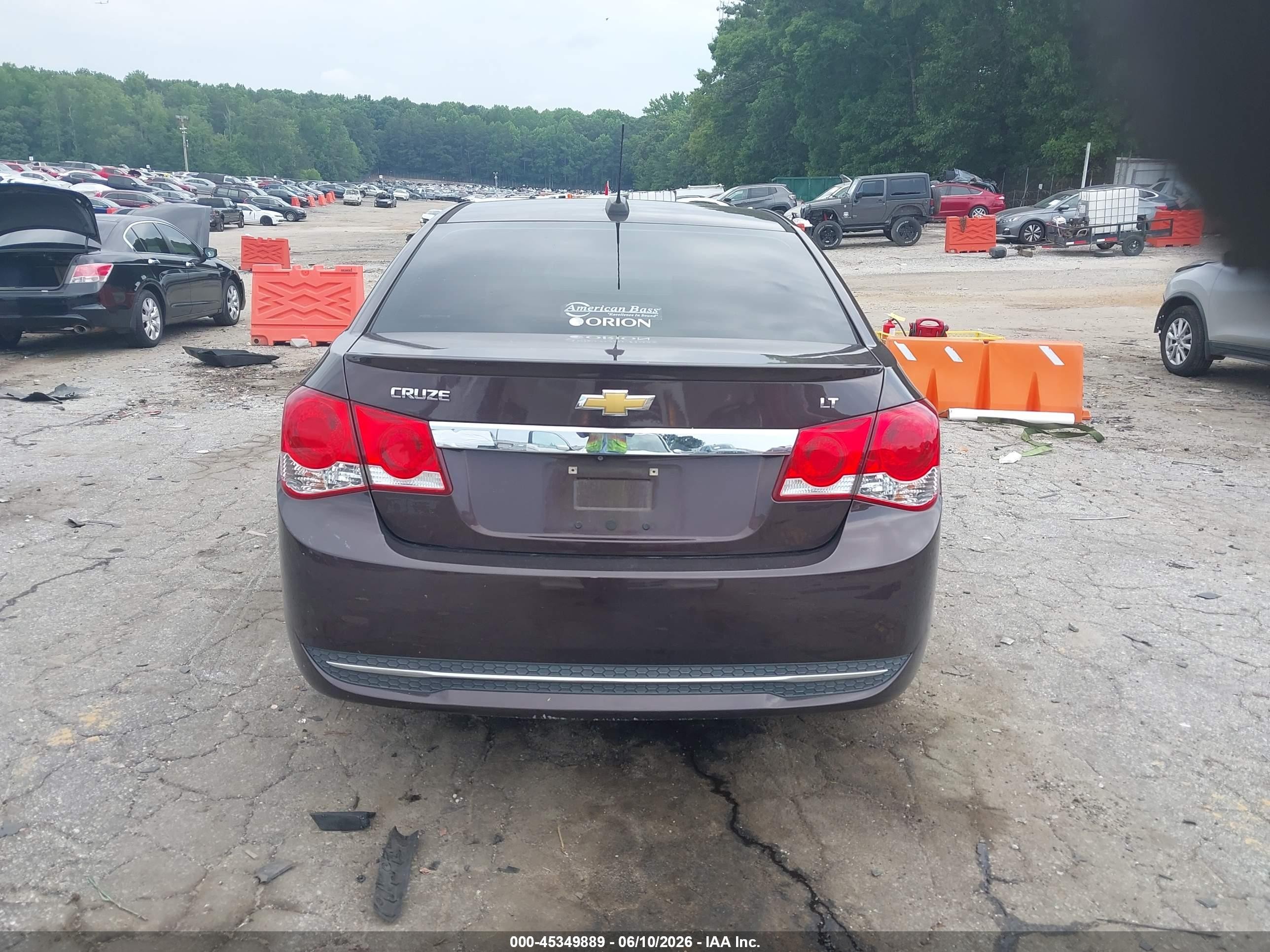 2015 Chevrolet Cruze 1lt Auto Burgundy vin: 1G1PC5SB2F7209279