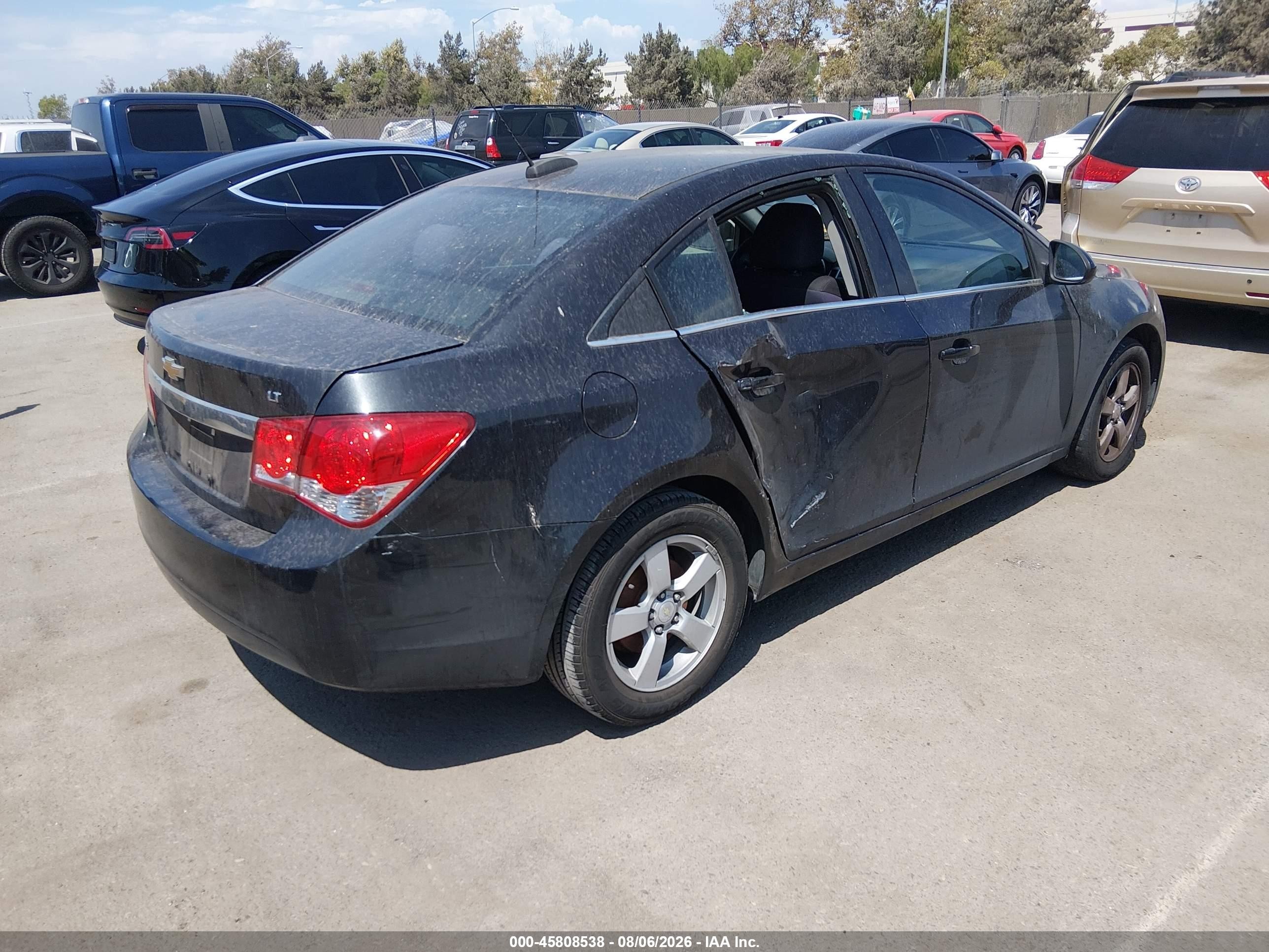 2015 Chevrolet Cruze 1lt Auto Black vin: 1G1PC5SB2F7213851