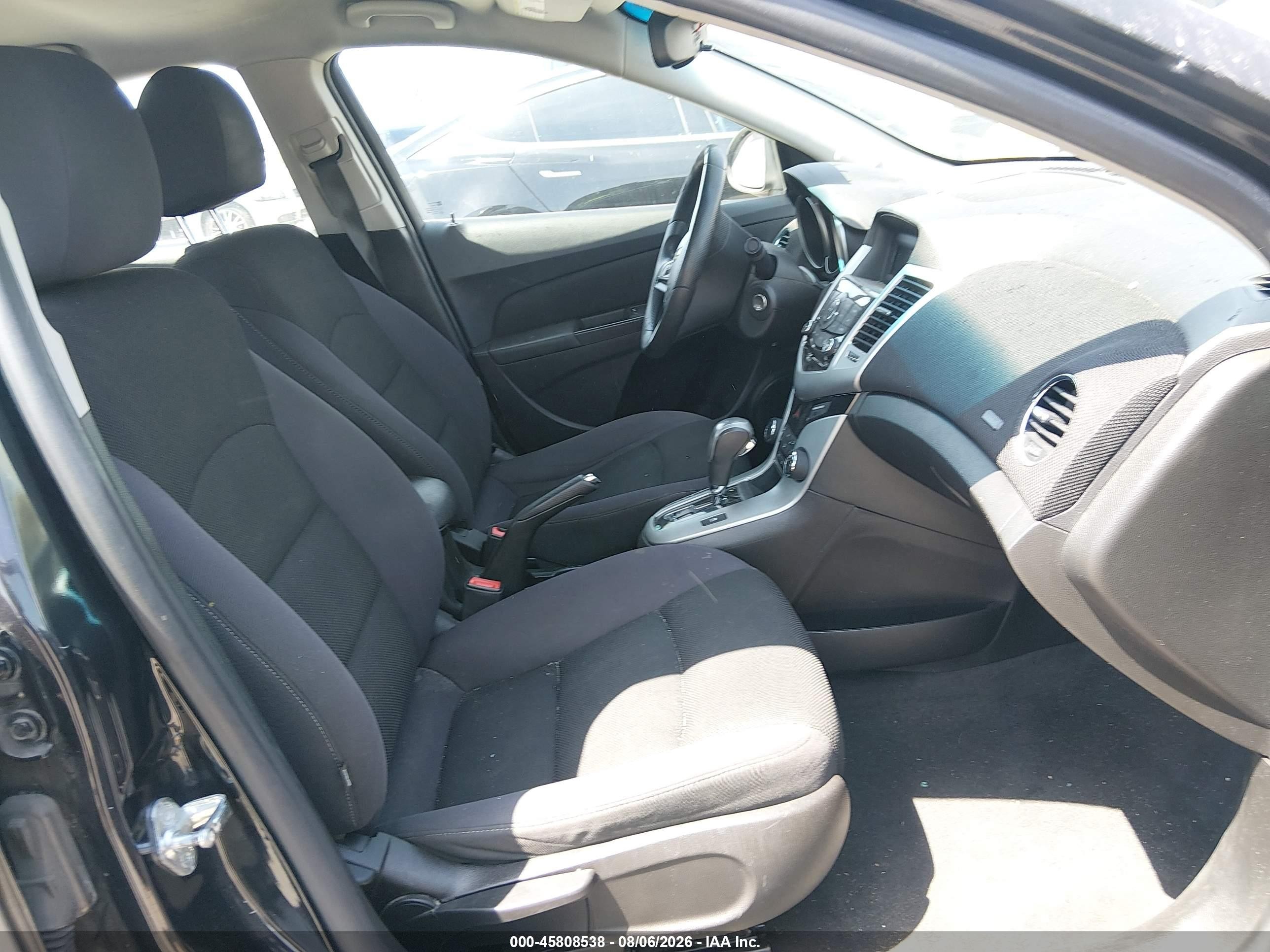 2015 Chevrolet Cruze 1lt Auto Black vin: 1G1PC5SB2F7213851