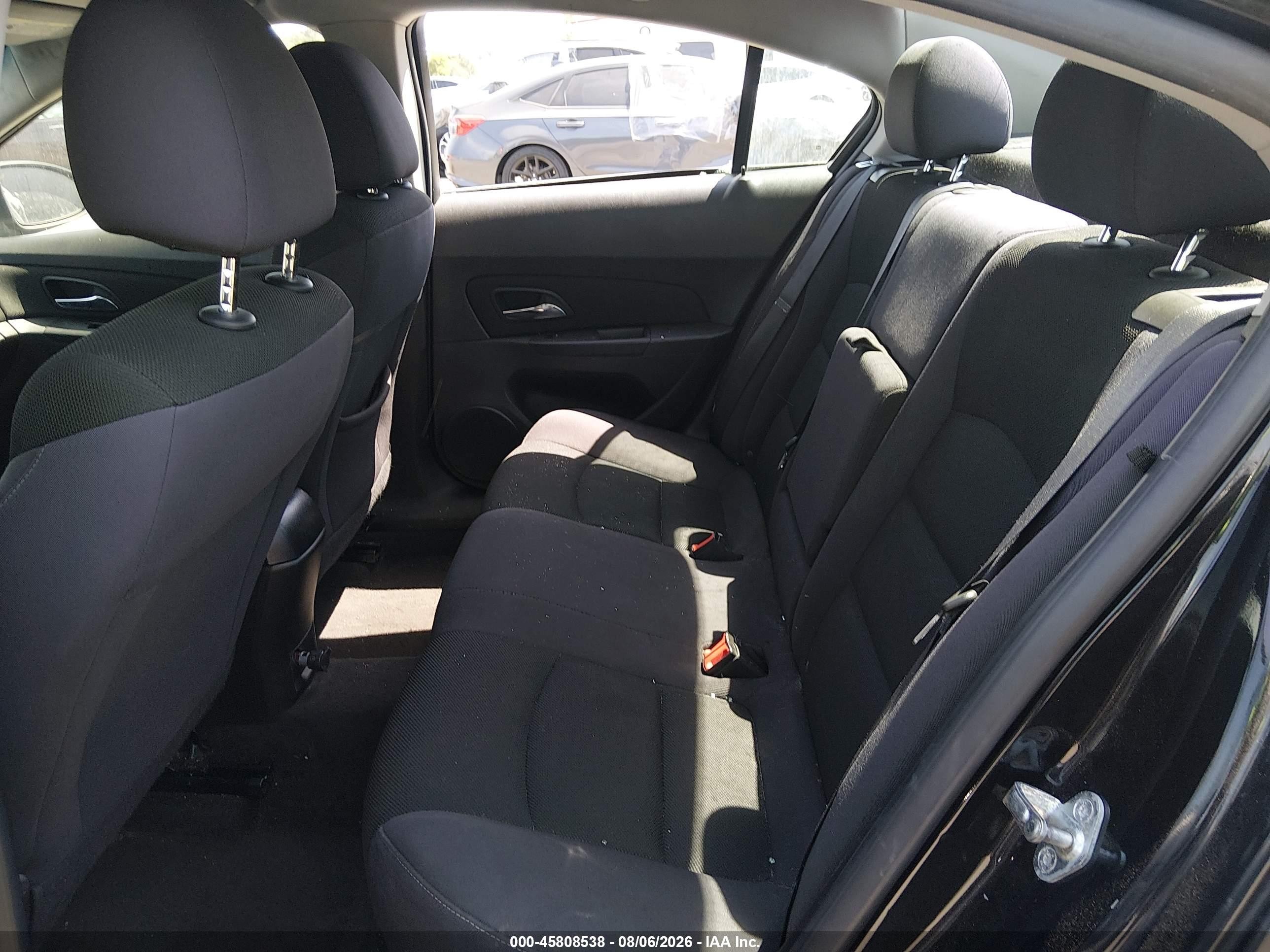 2015 Chevrolet Cruze 1lt Auto Black vin: 1G1PC5SB2F7213851