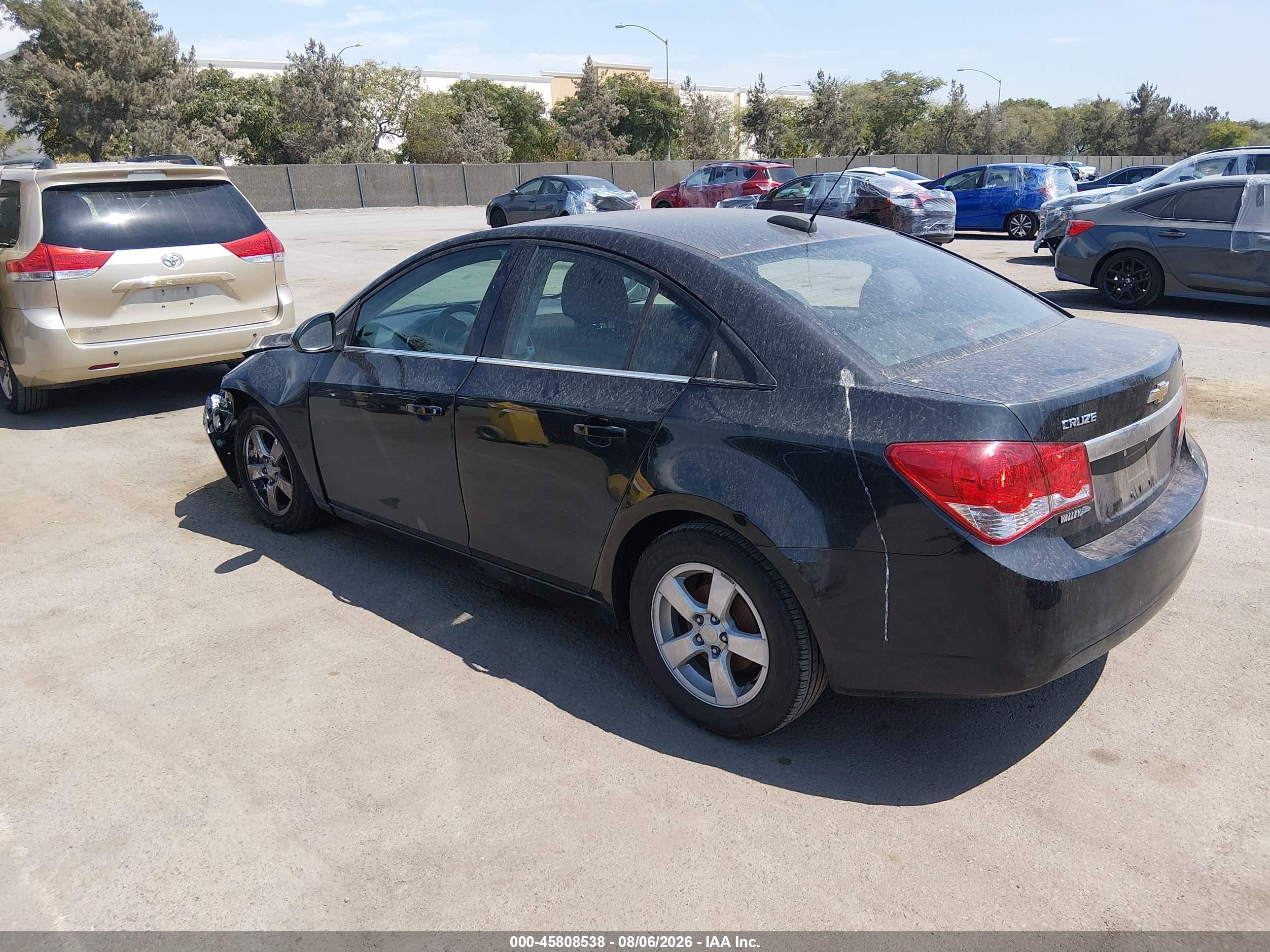 2015 Chevrolet Cruze 1lt Auto Black vin: 1G1PC5SB2F7213851