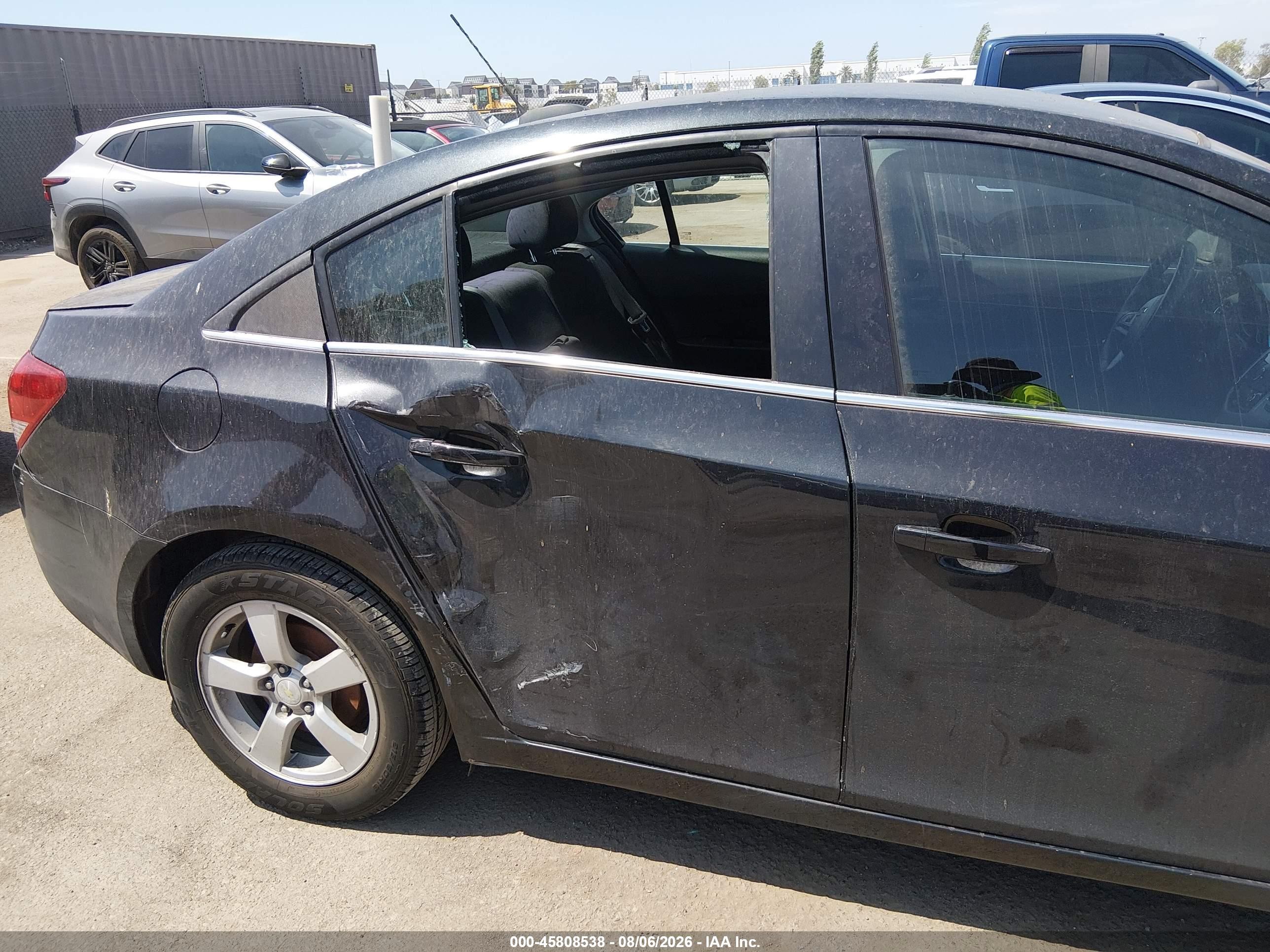 2015 Chevrolet Cruze 1lt Auto Black vin: 1G1PC5SB2F7213851