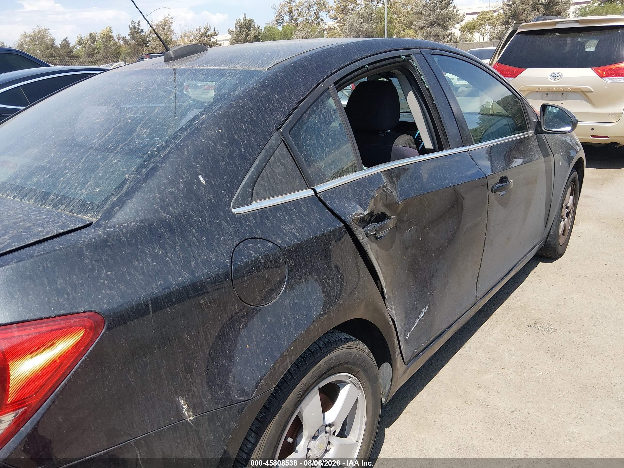 2015 Chevrolet Cruze 1lt Auto Black vin: 1G1PC5SB2F7213851