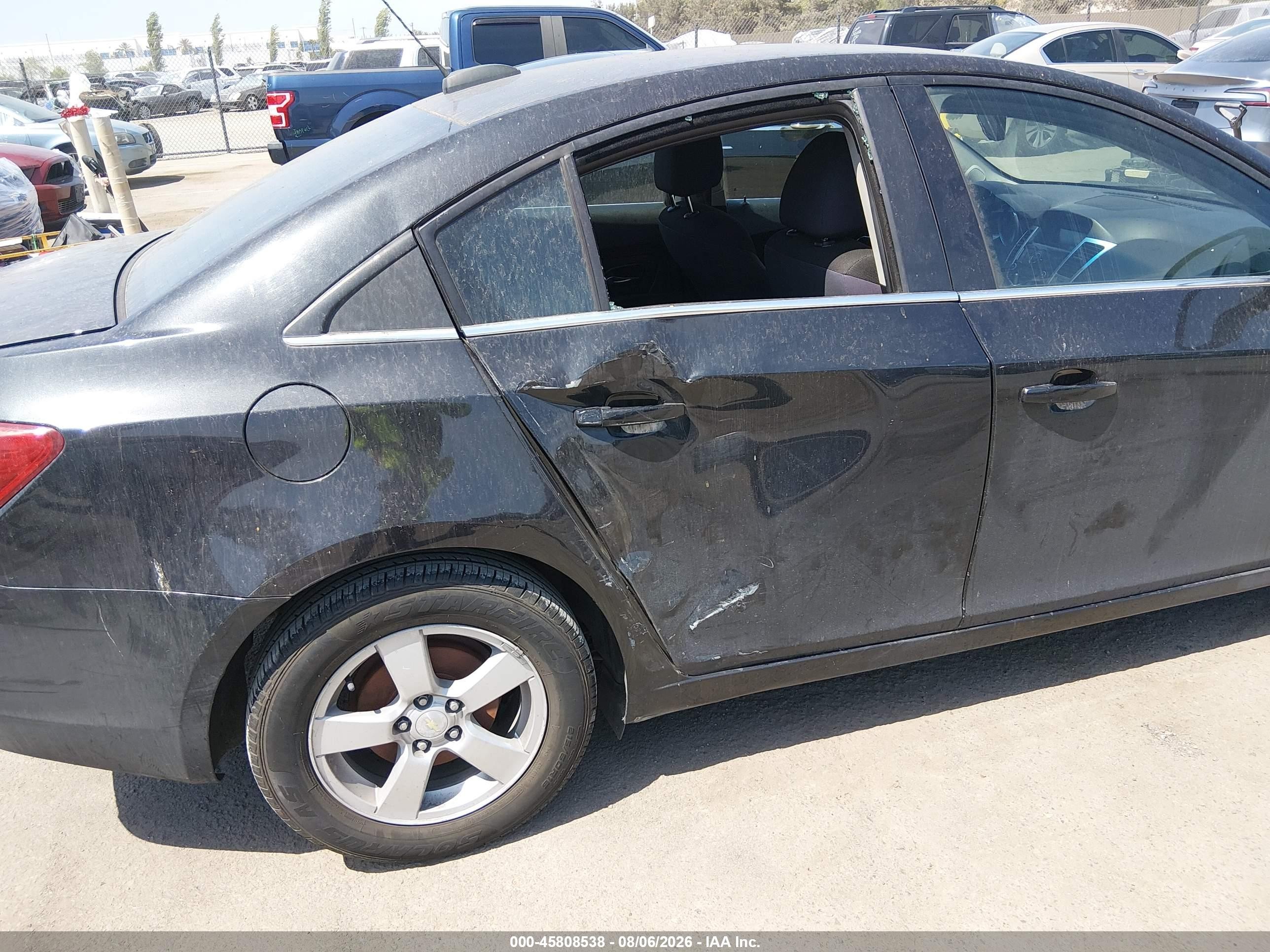 2015 Chevrolet Cruze 1lt Auto Black vin: 1G1PC5SB2F7213851