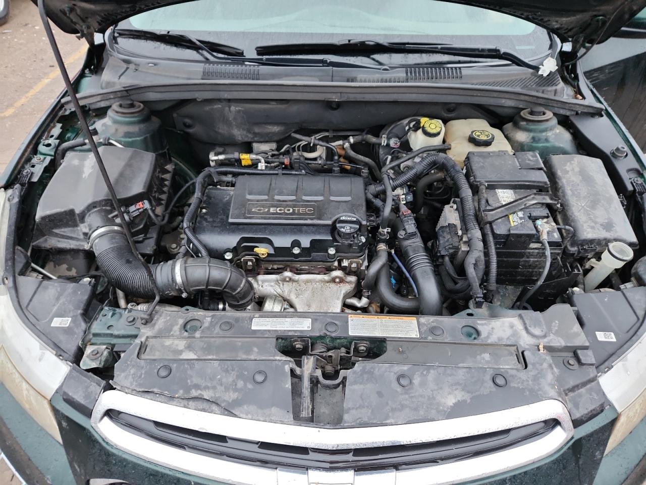 2015 Chevrolet Cruze Lt Green vin: 1G1PC5SB2F7234697