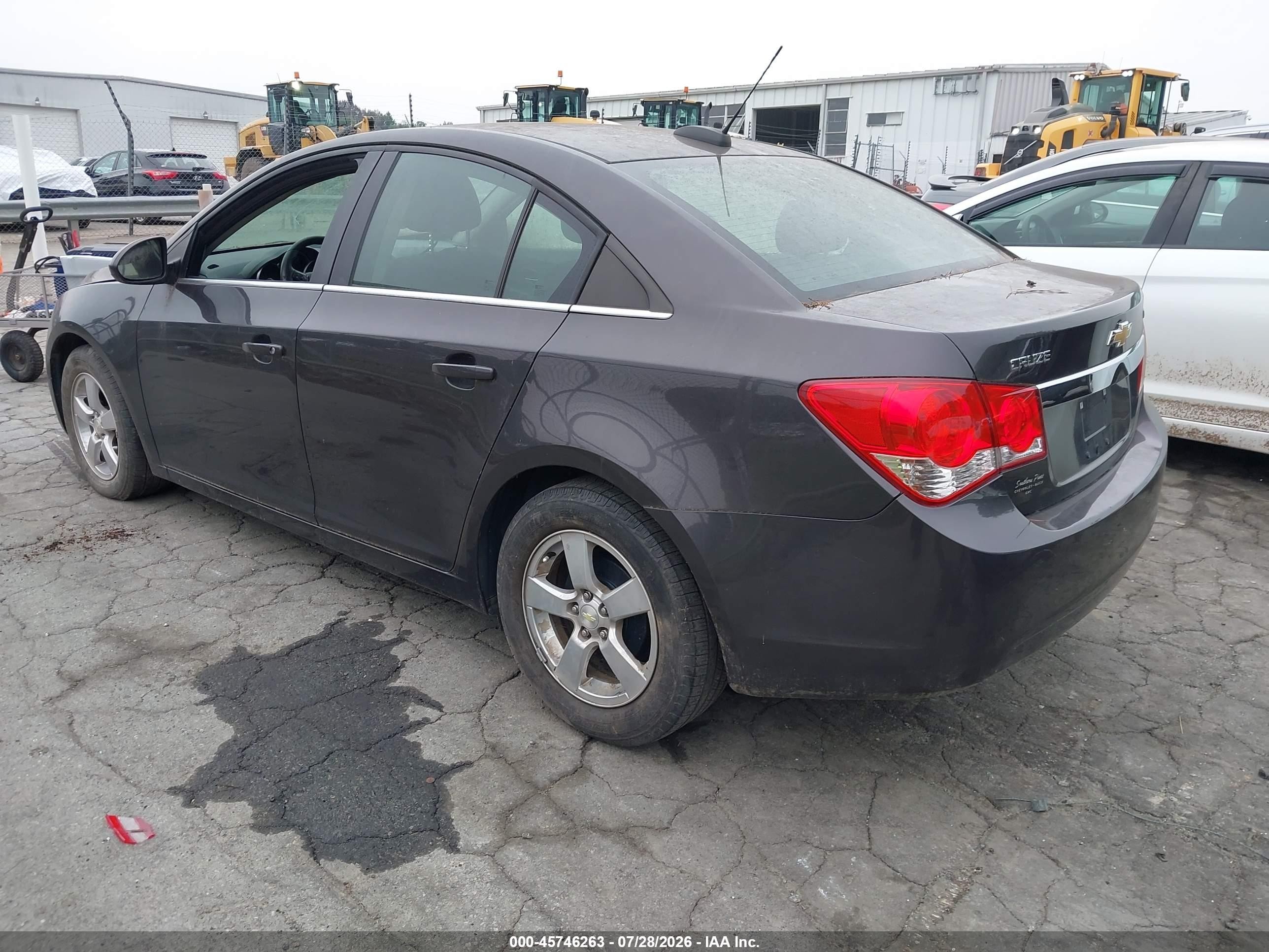 2015 Chevrolet Cruze 1lt Auto Gray vin: 1G1PC5SB2F7235672