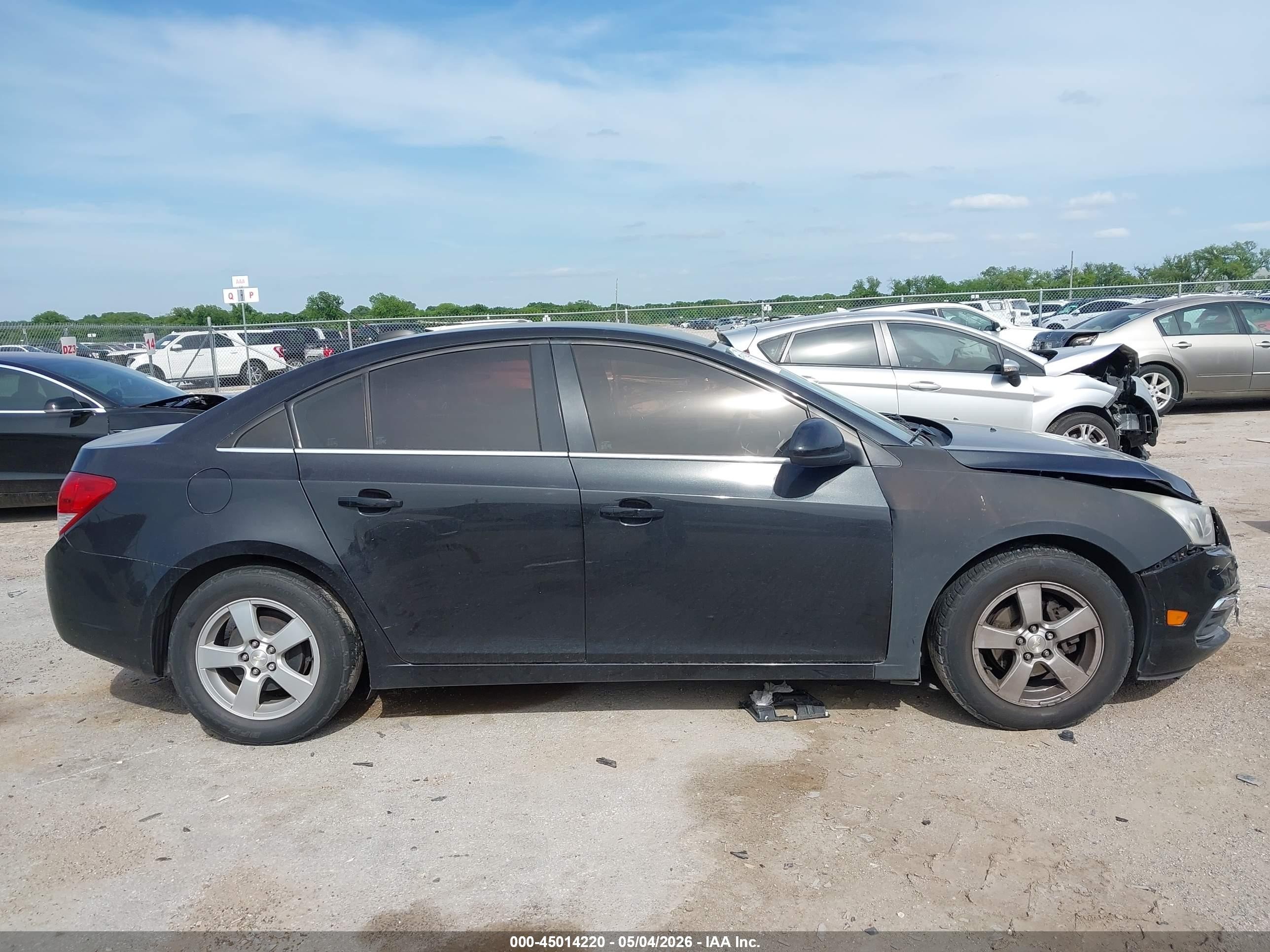 2015 Chevrolet Cruze 1lt Auto Gray vin: 1G1PC5SB2F7236868