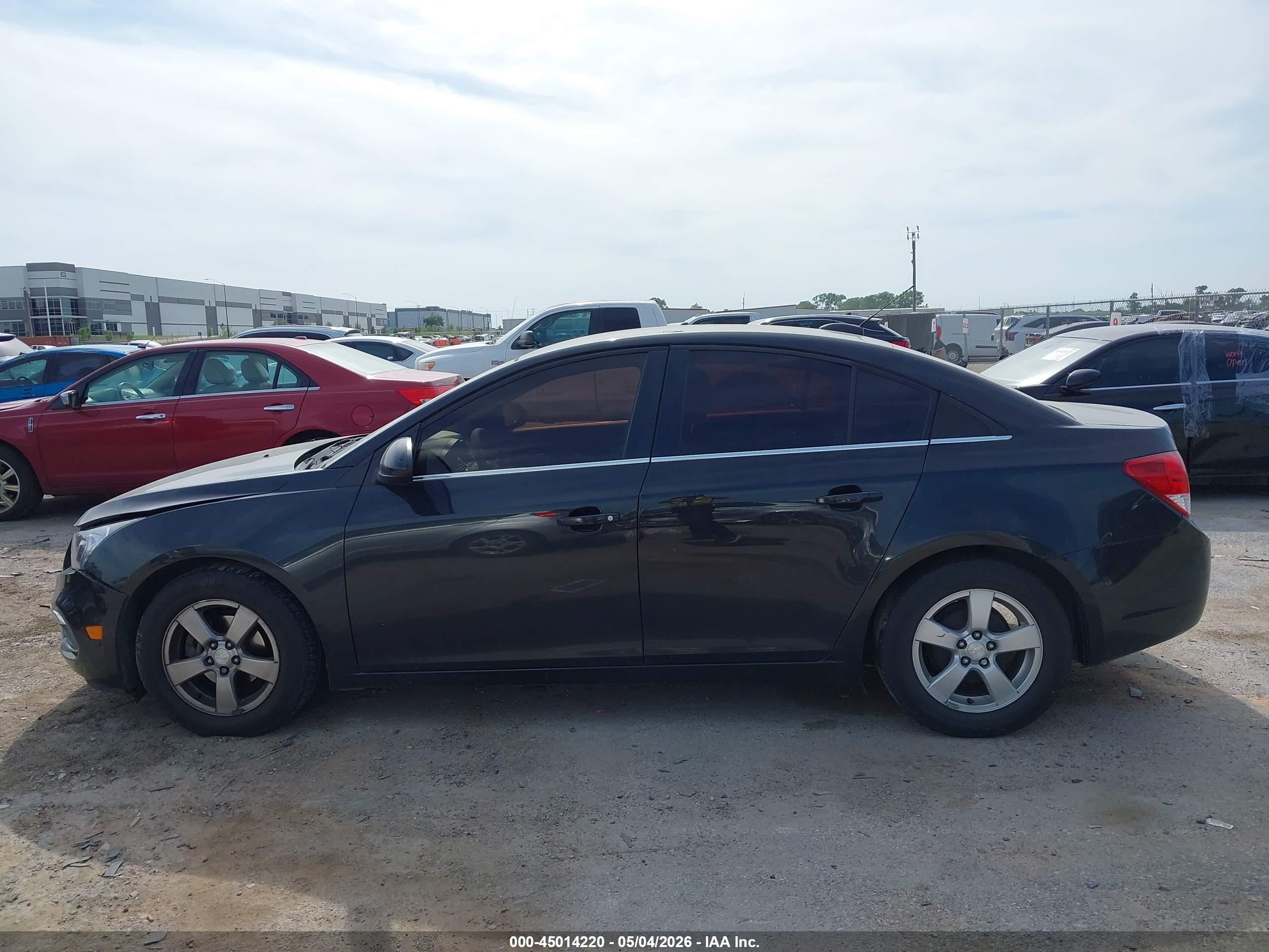 2015 Chevrolet Cruze 1lt Auto Gray vin: 1G1PC5SB2F7236868