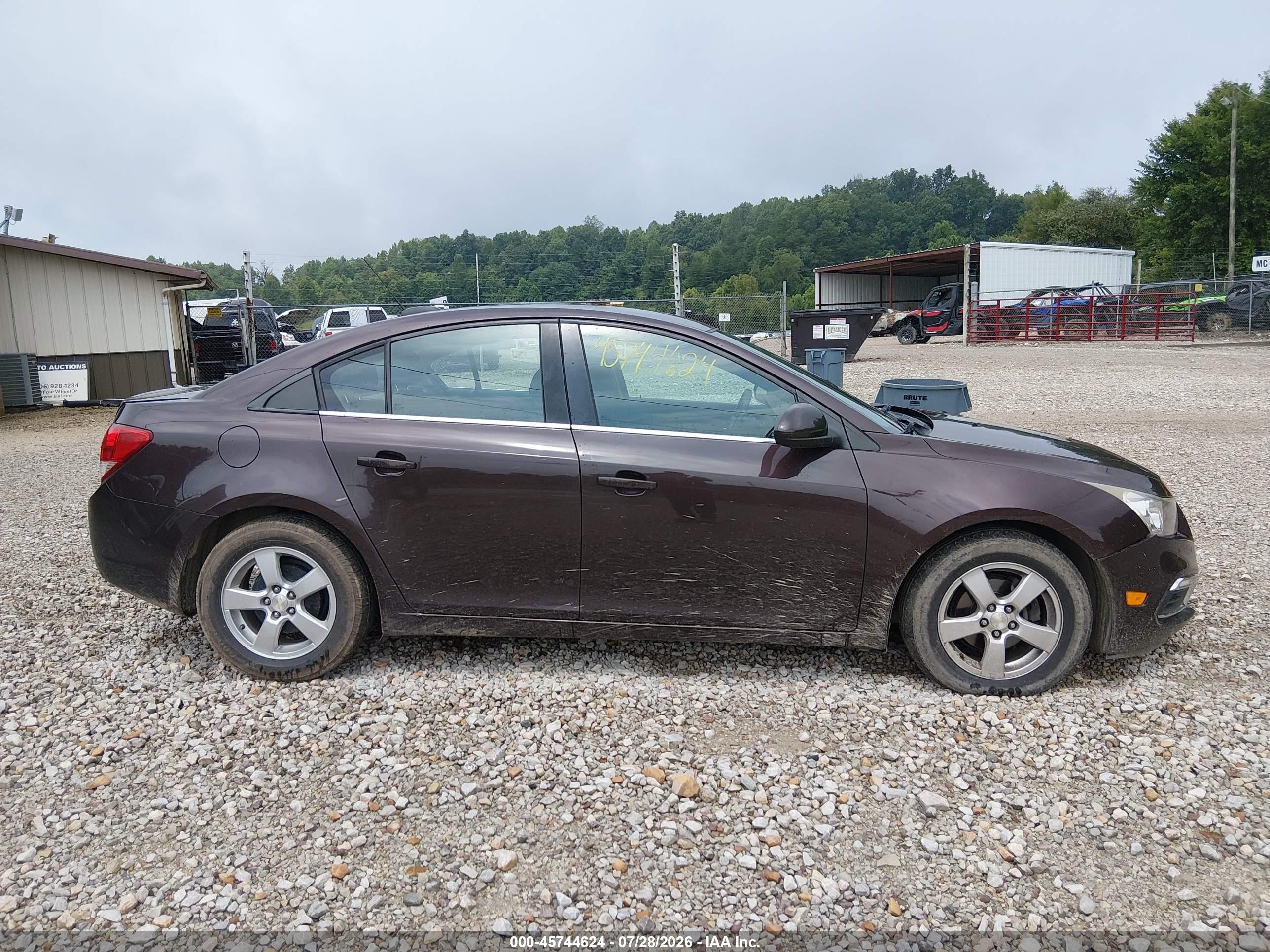 2015 Chevrolet Cruze 1lt Auto Brown vin: 1G1PC5SB2F7237552