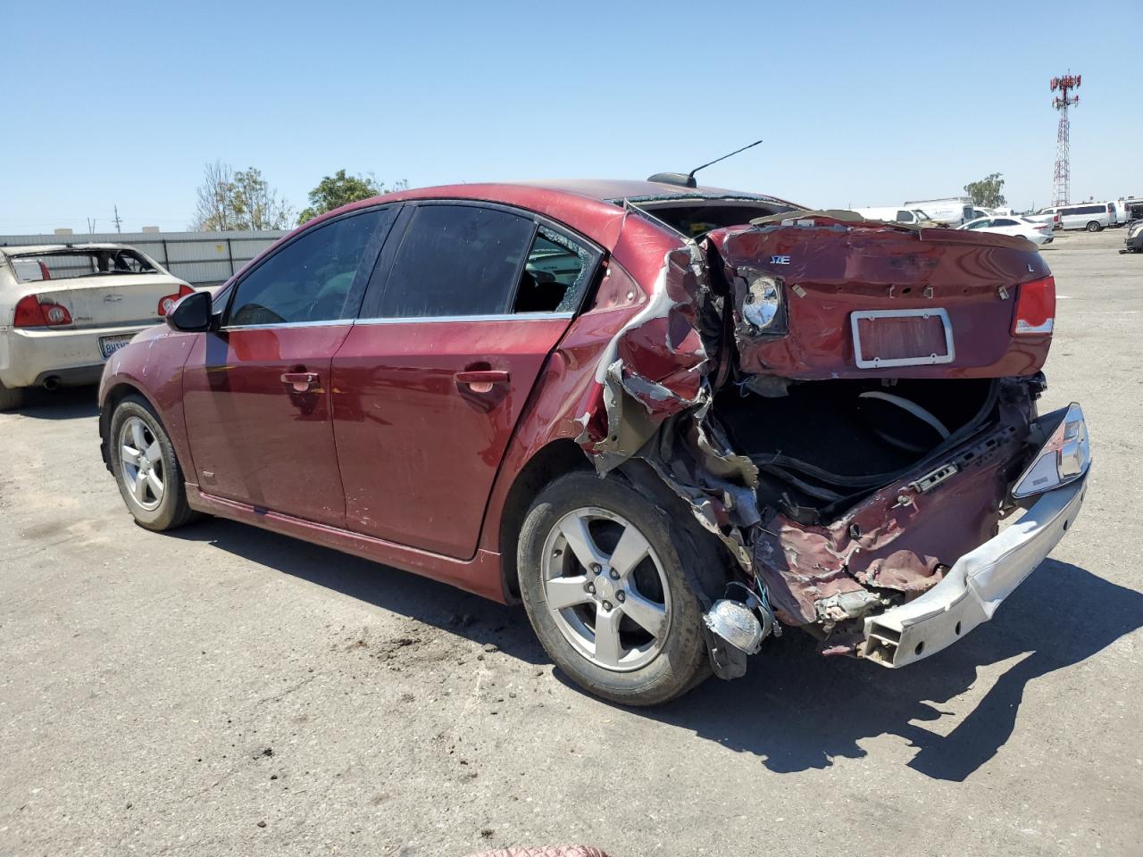 2015 Chevrolet Cruze Lt Red vin: 1G1PC5SB2F7241939